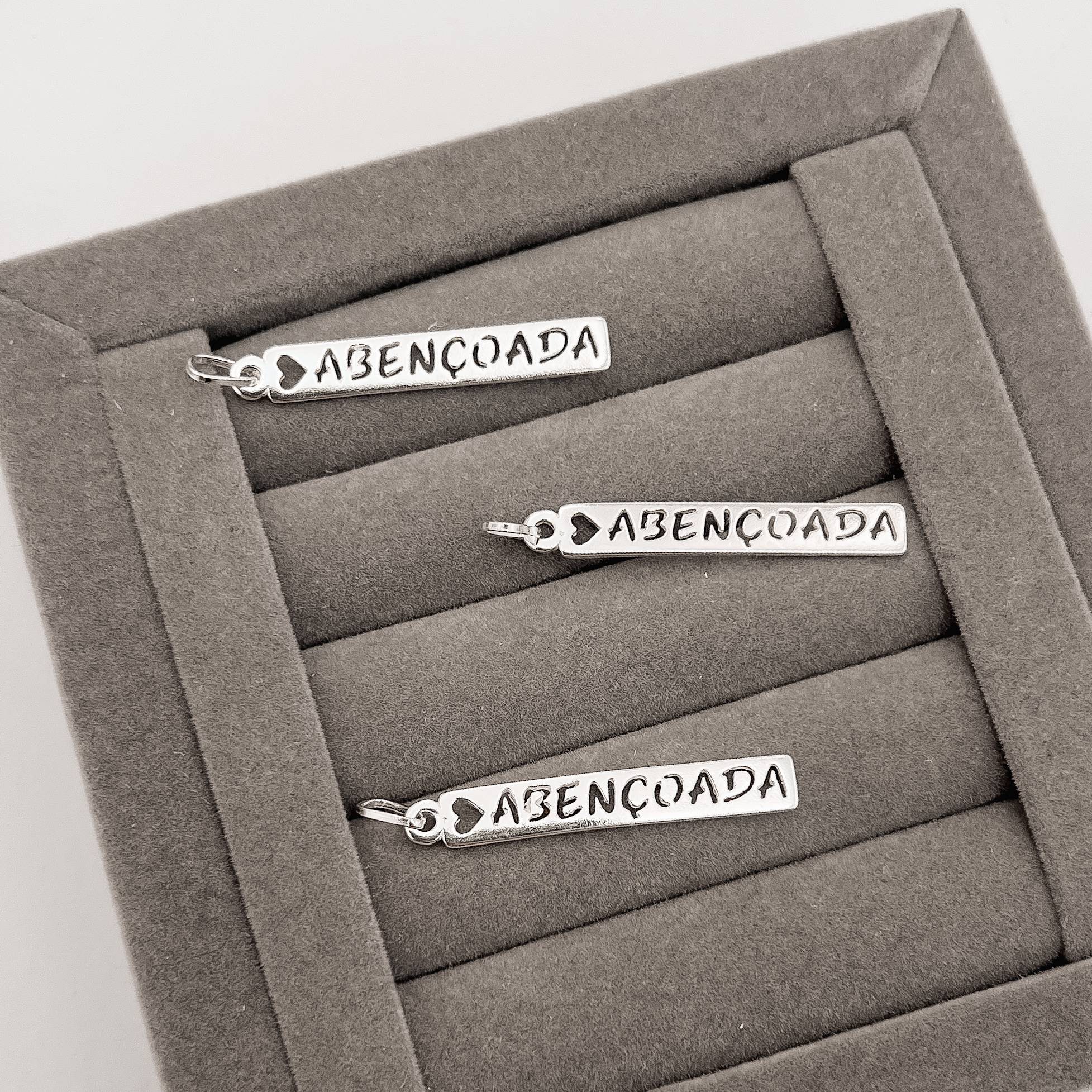 Imagem Secundária Pingente placa abençoada 35mm