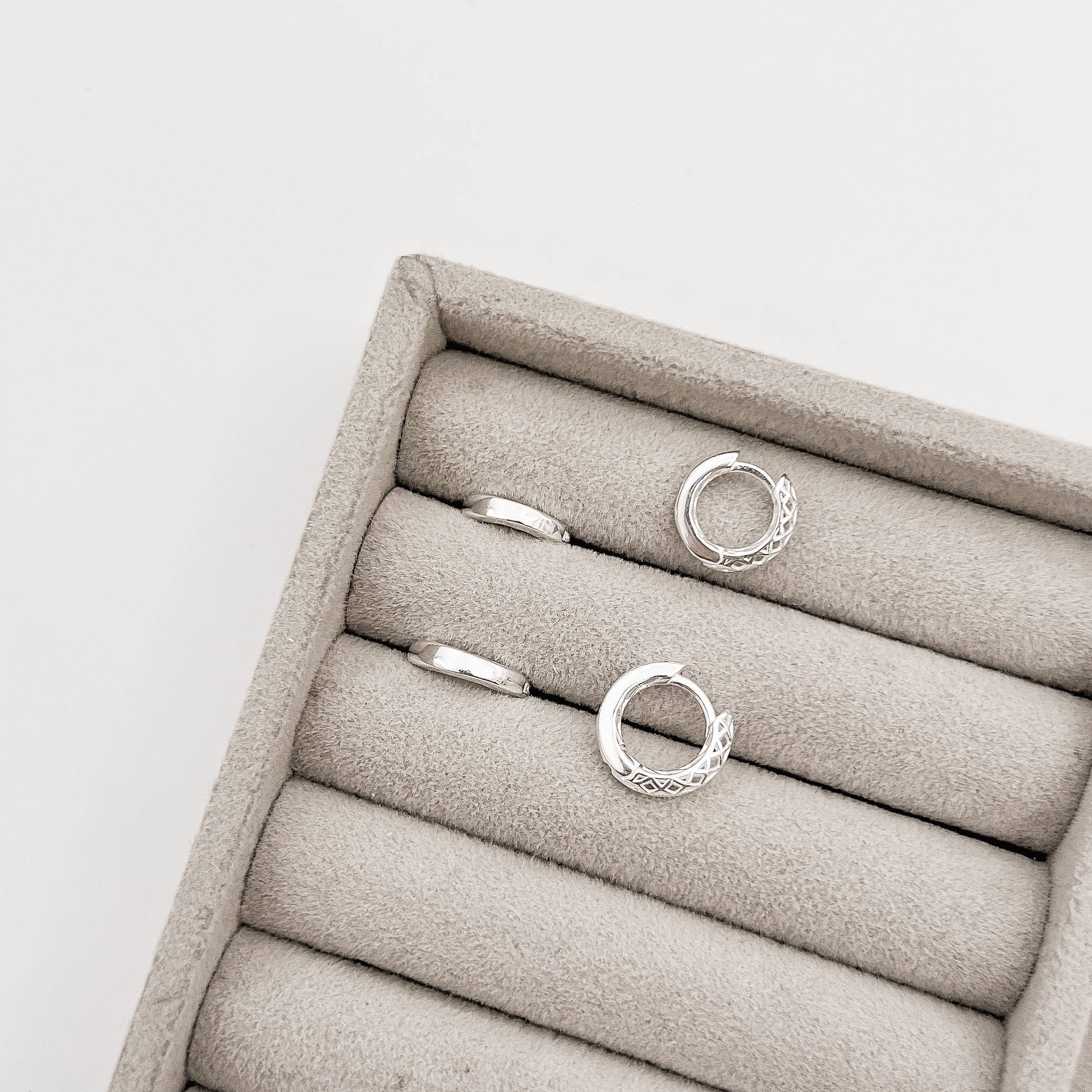 Imagem Dupla argolas click 10 e 12mm detalhe 3D