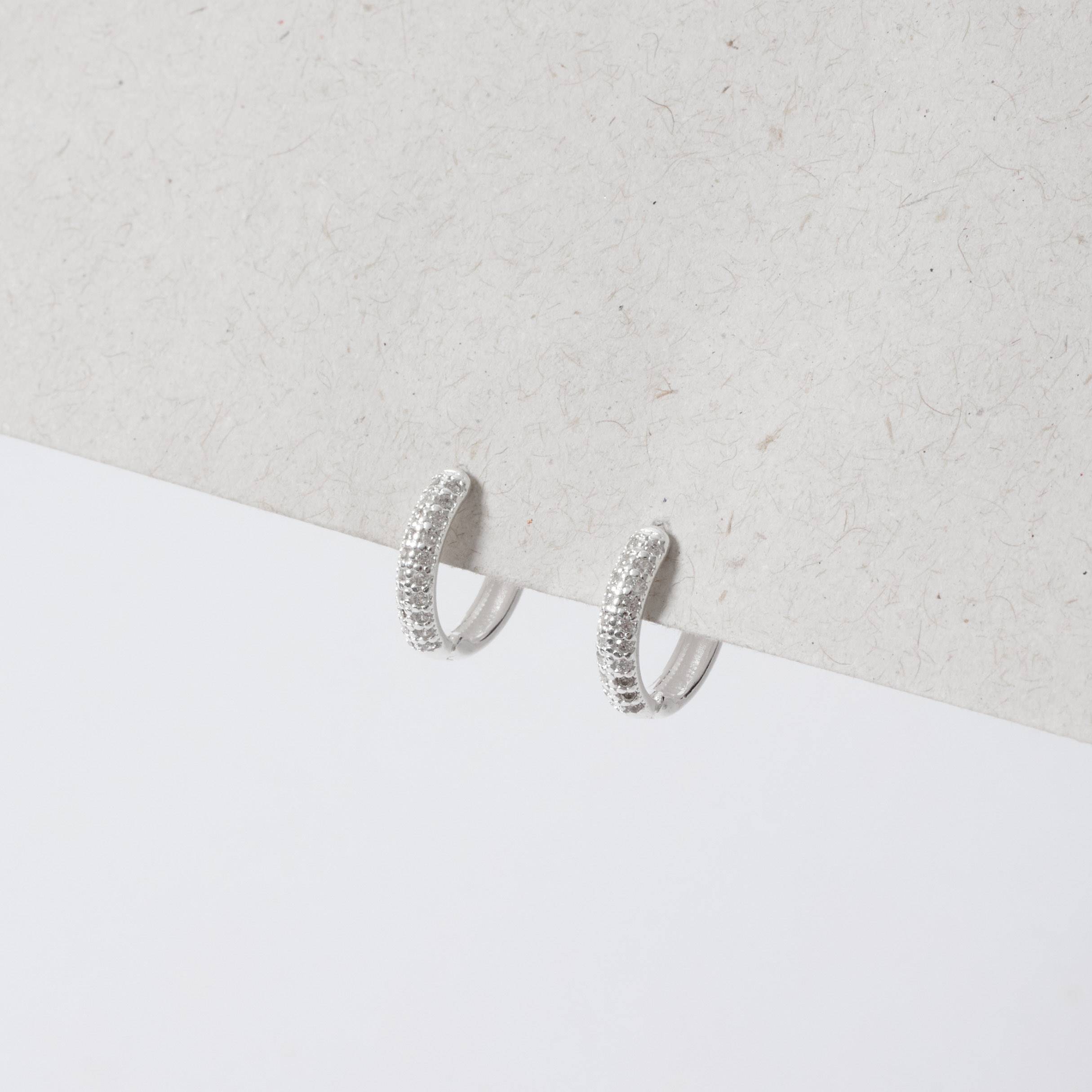 Imagem Argola click cravejado duplo 13mm