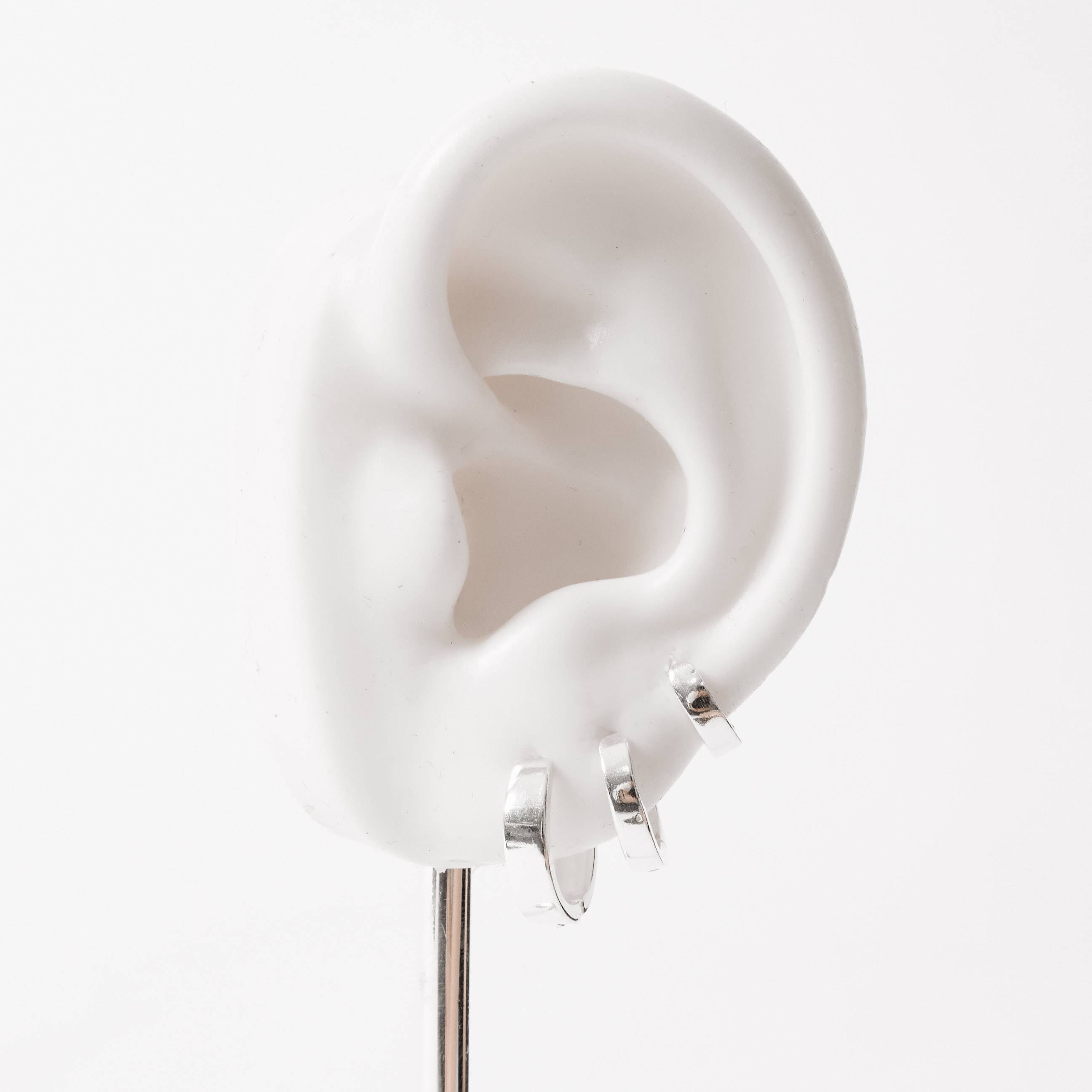 Imagem Trio argolas click 8, 11 e 13mm lisa