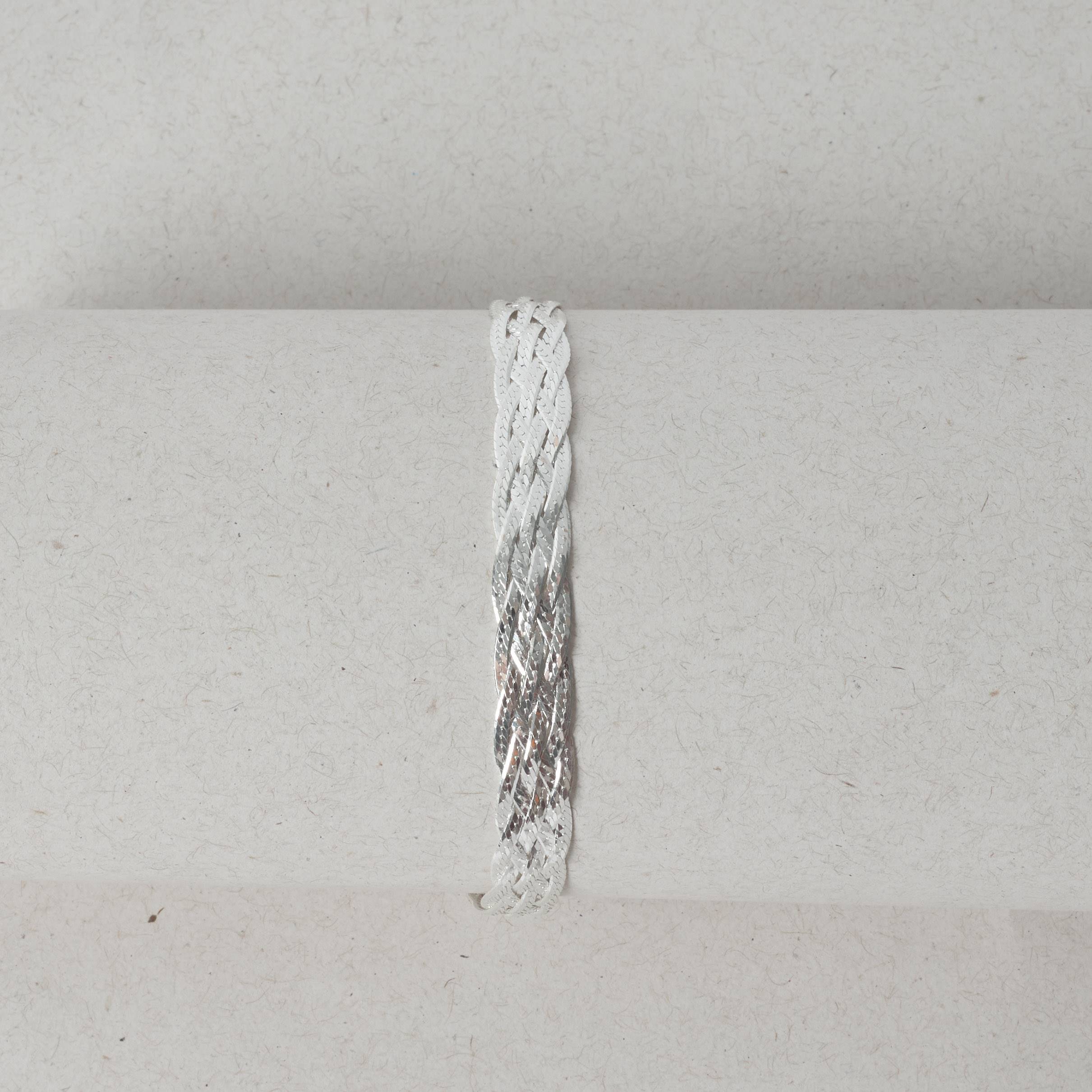 Imagem Secundária Pulseira corrente trança 6 fios 19cm