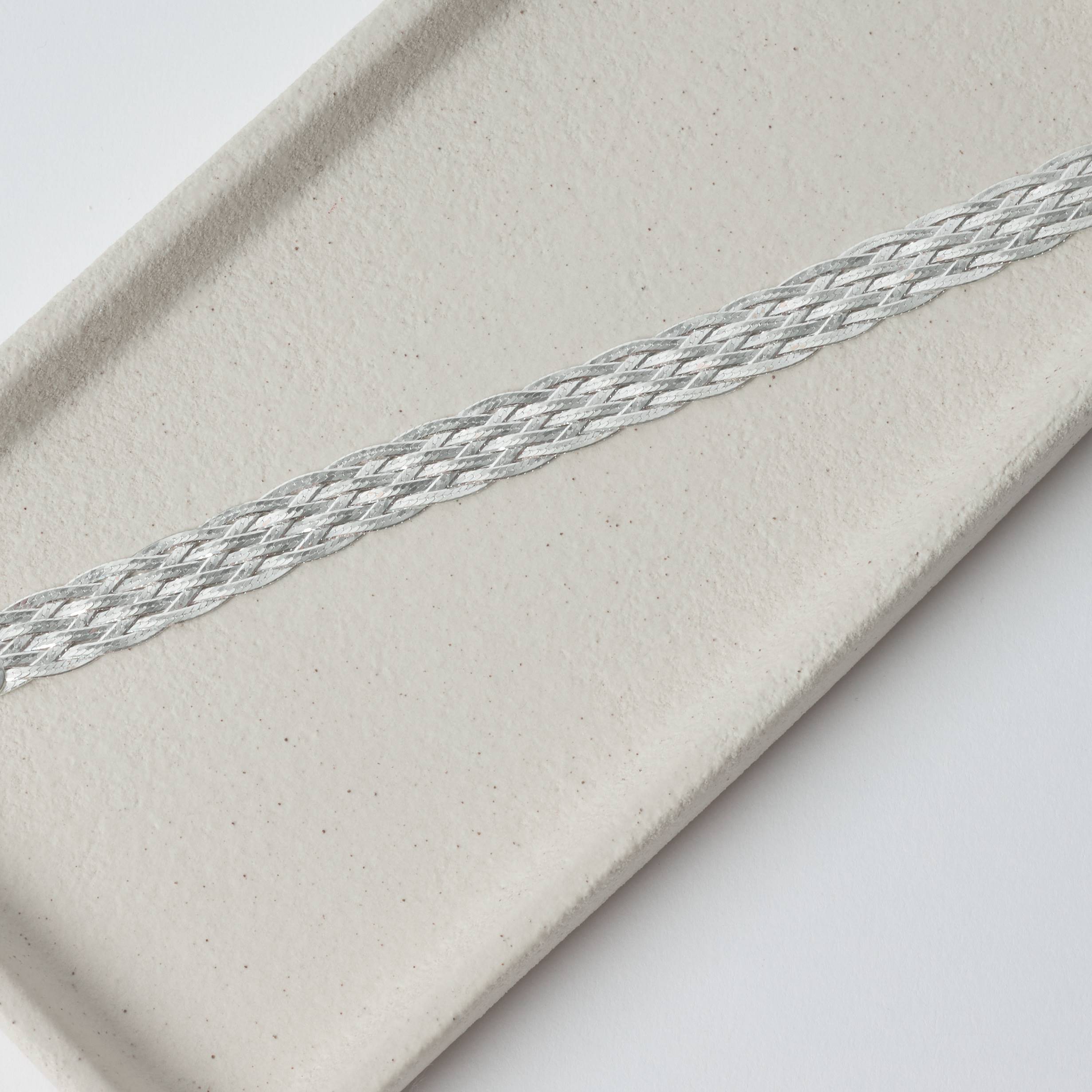 Imagem Pulseira corrente trança 6 fios 19cm