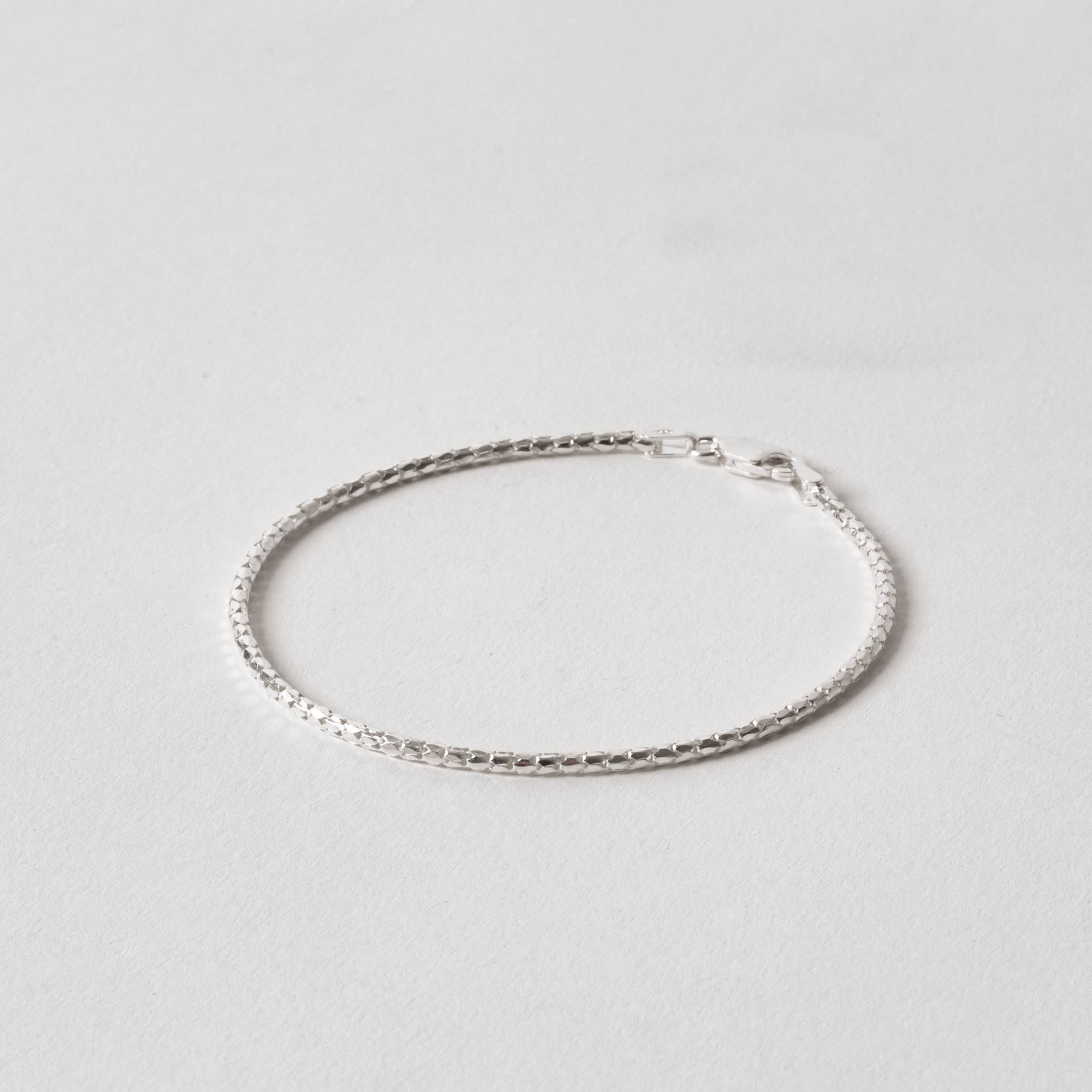 Imagem Pulseira corrente pipoca korean 1.8 18,5cm