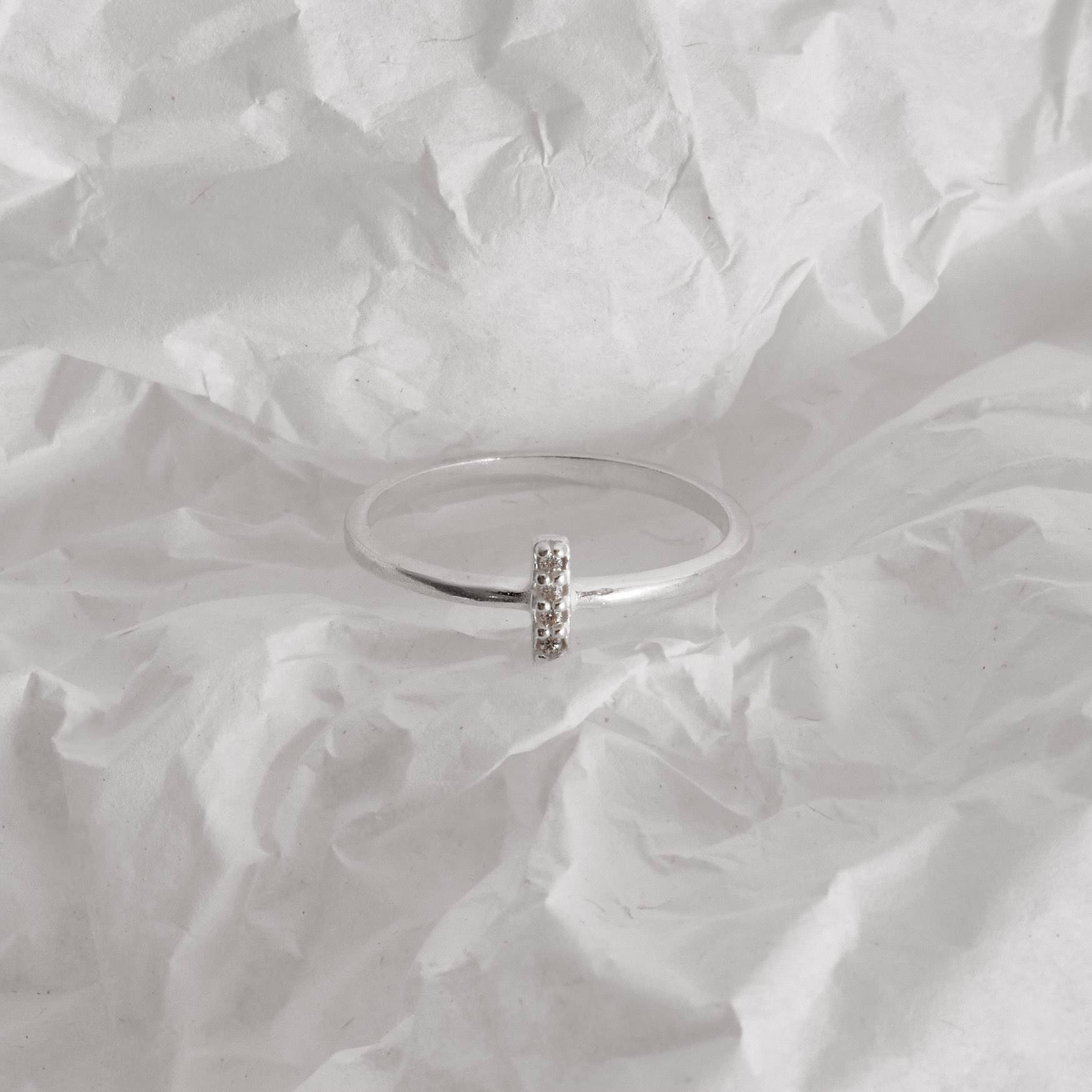 Imagem Secundária Anel palito cravejado 6mm