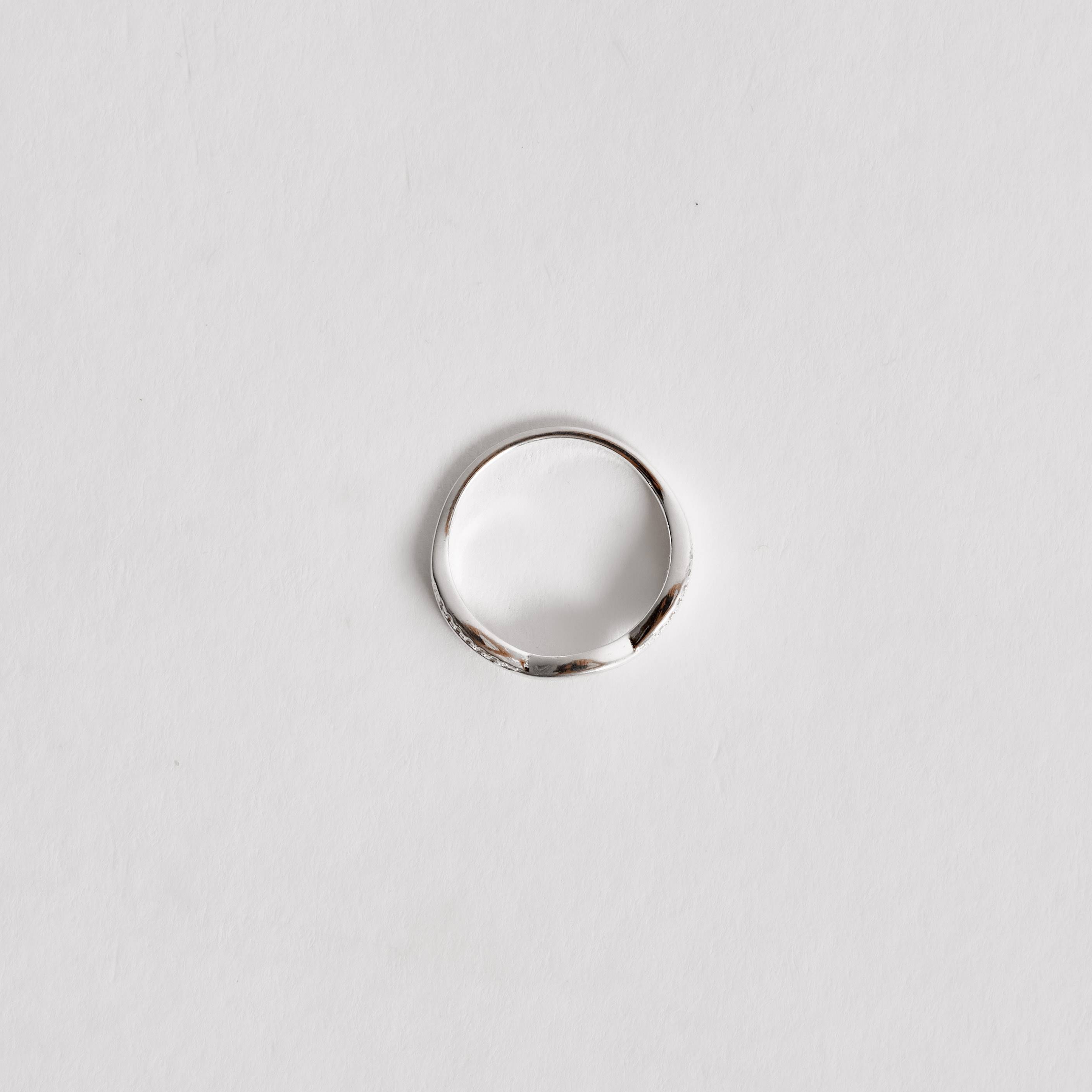 Imagem Secundária Anel fio trançado com cravejado