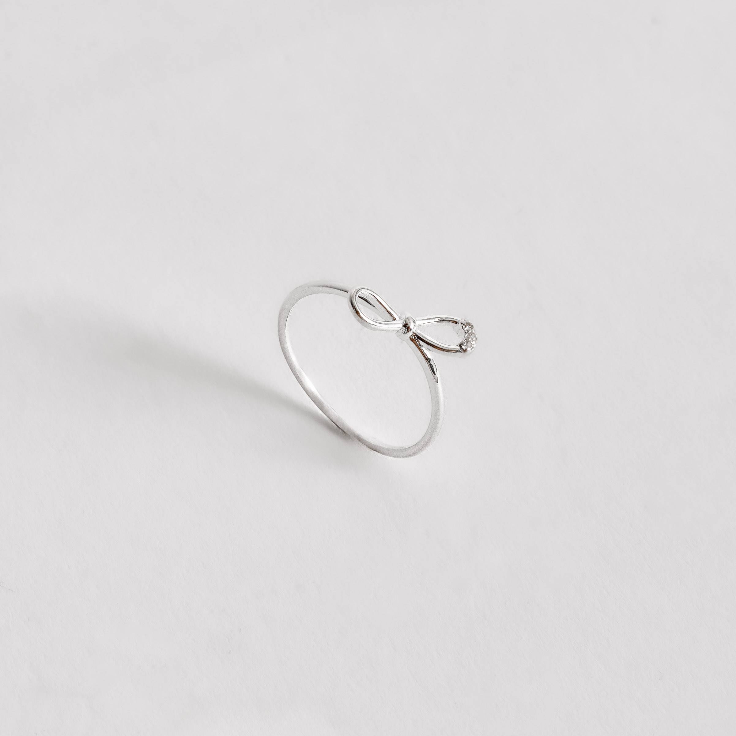 Imagem Secundária Anel laço detalhe cravejado