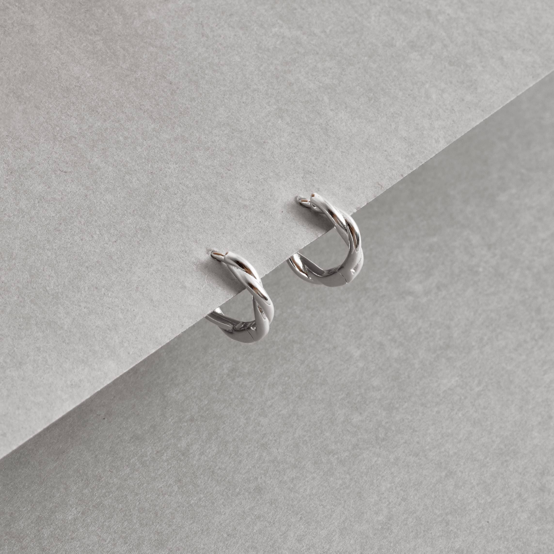 Imagem Secundária Argola click trançada 12mm 