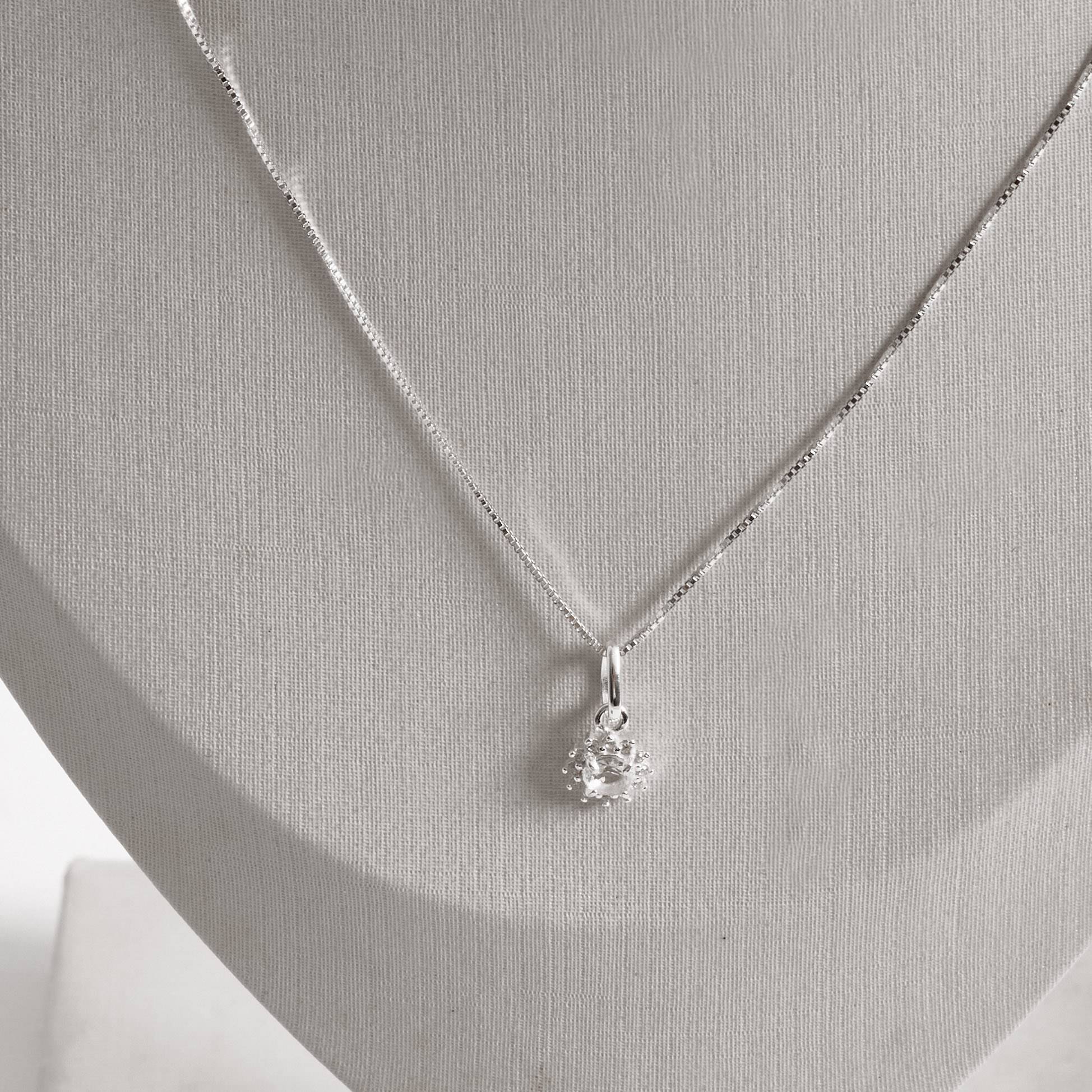 Imagem Secundária Conjunto brinco e colar zircônia redonda cristal com cravejado 7mm 45cm