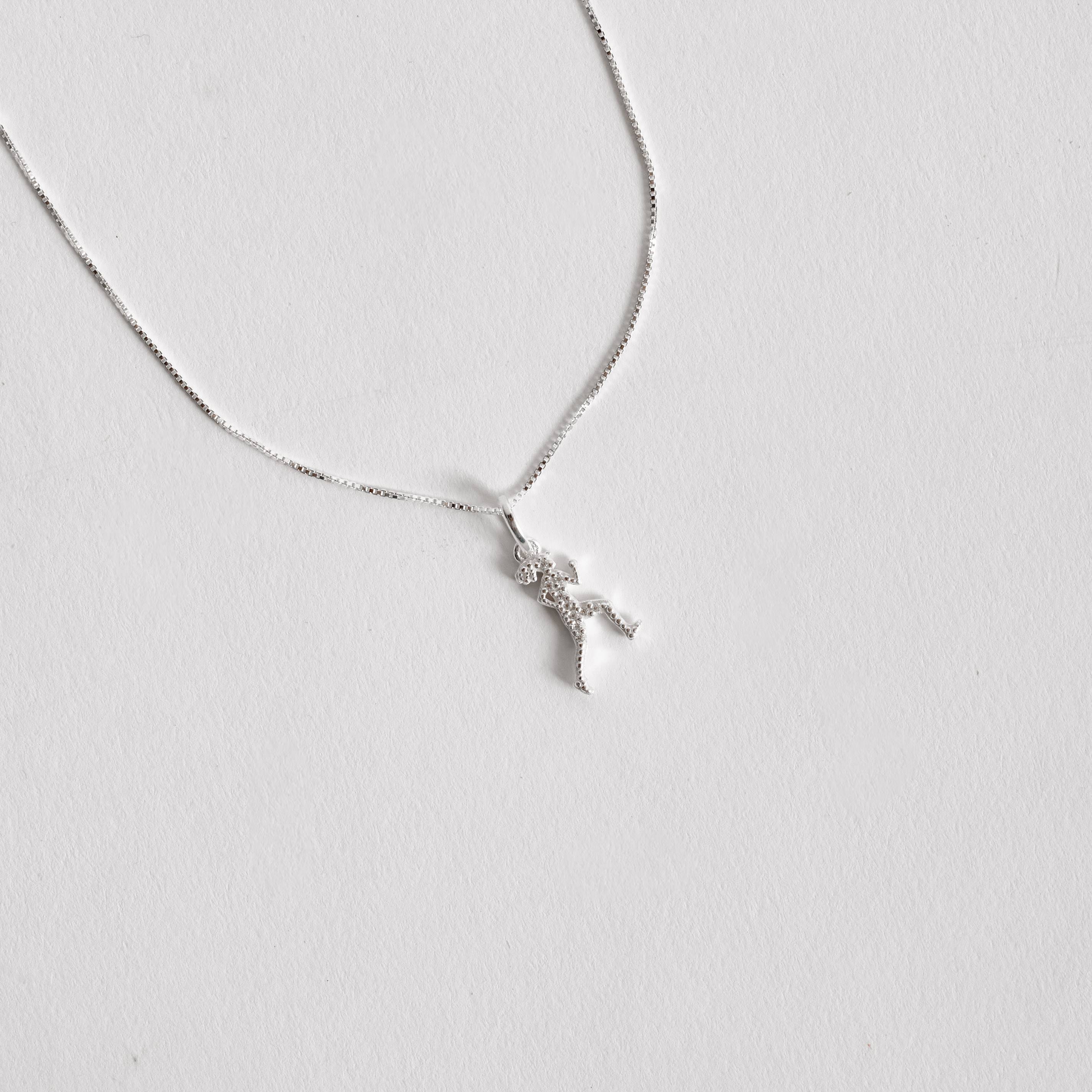 Imagem Secundária Colar pingente corredora cravejada 15mm 45cm