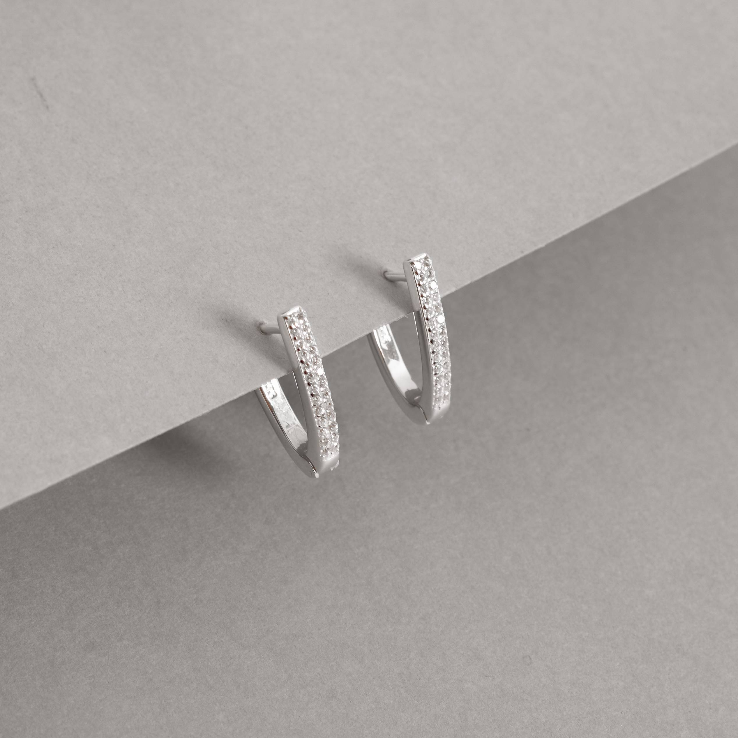 Imagem Secundária Argola click oval duplo cravejado 16mm 