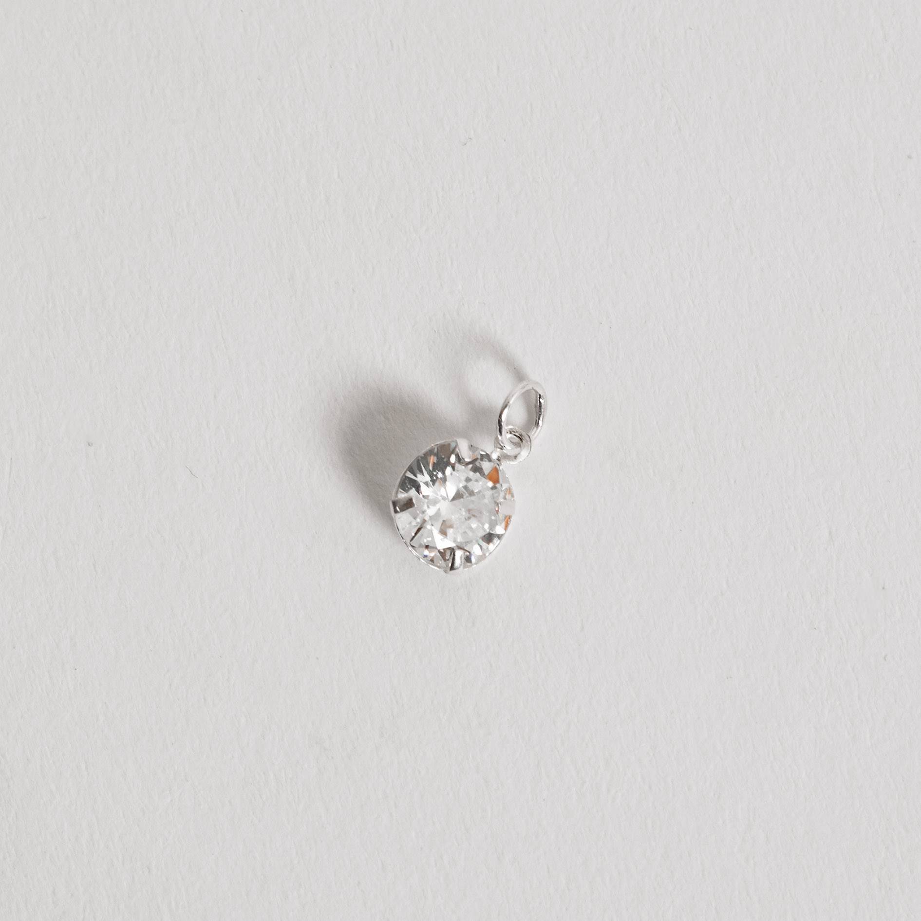 Imagem Secundária Pingente zircônia redonda 10mm