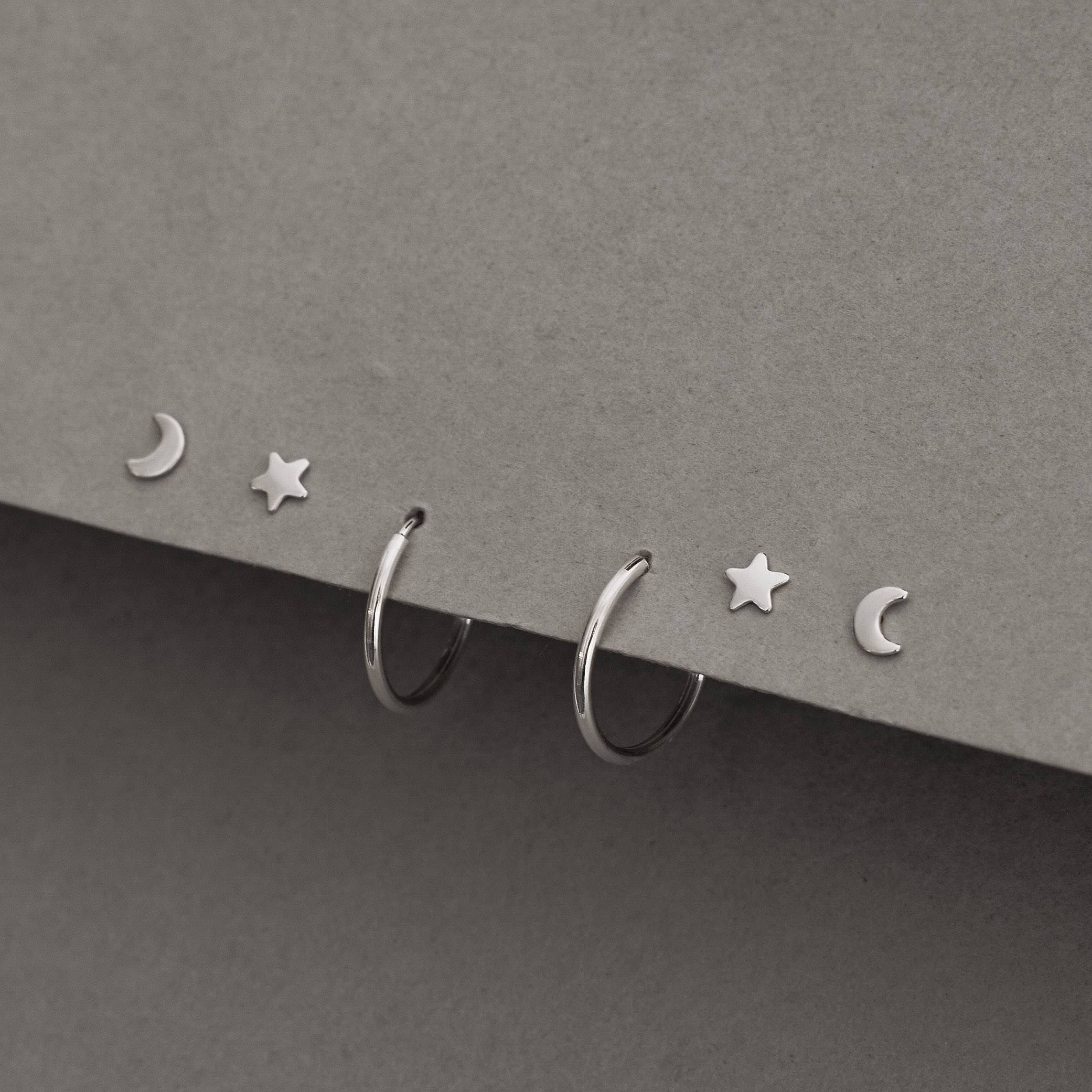 Imagem Trio lua, estrela e argola