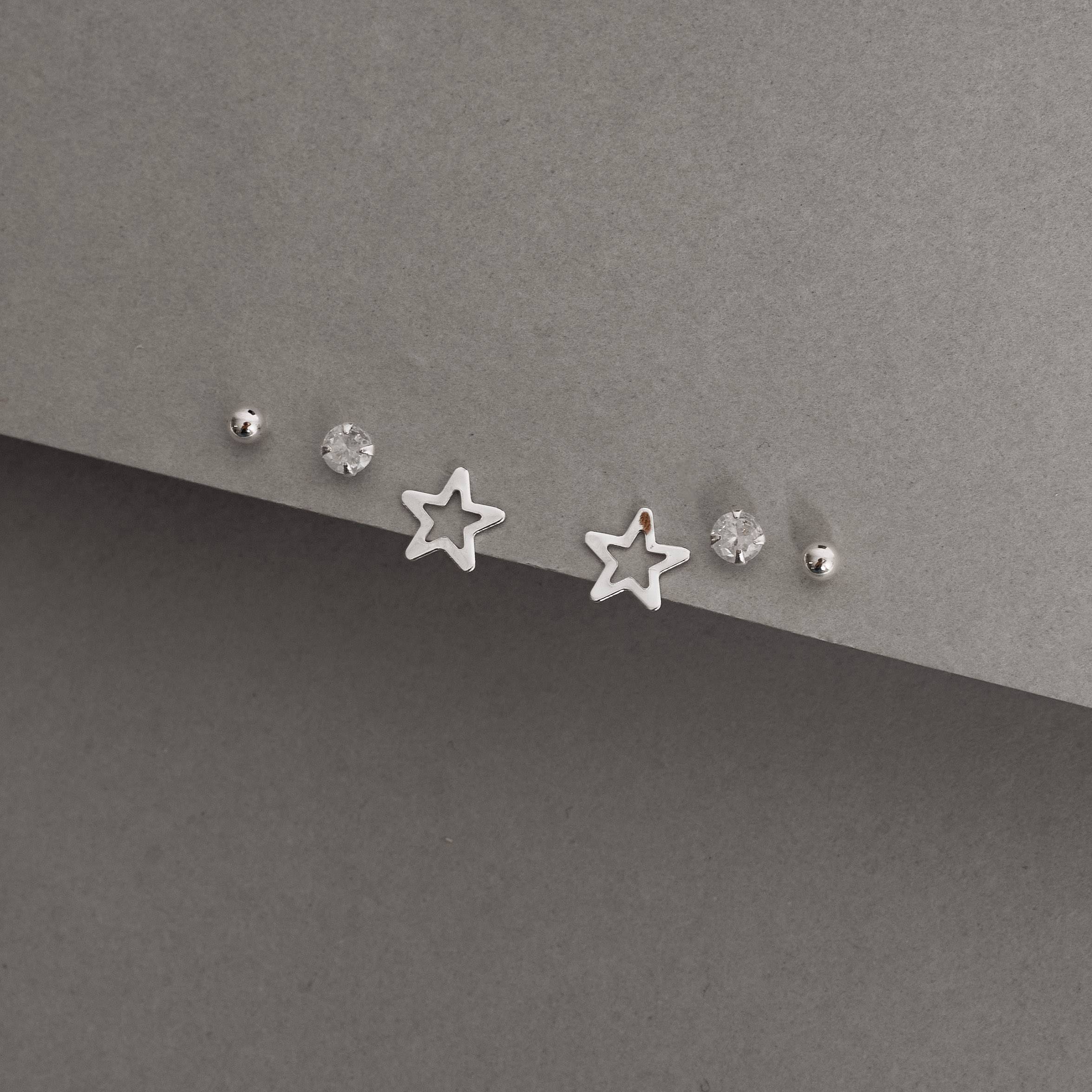 Imagem Trio bola, zircônia e estrela vazada