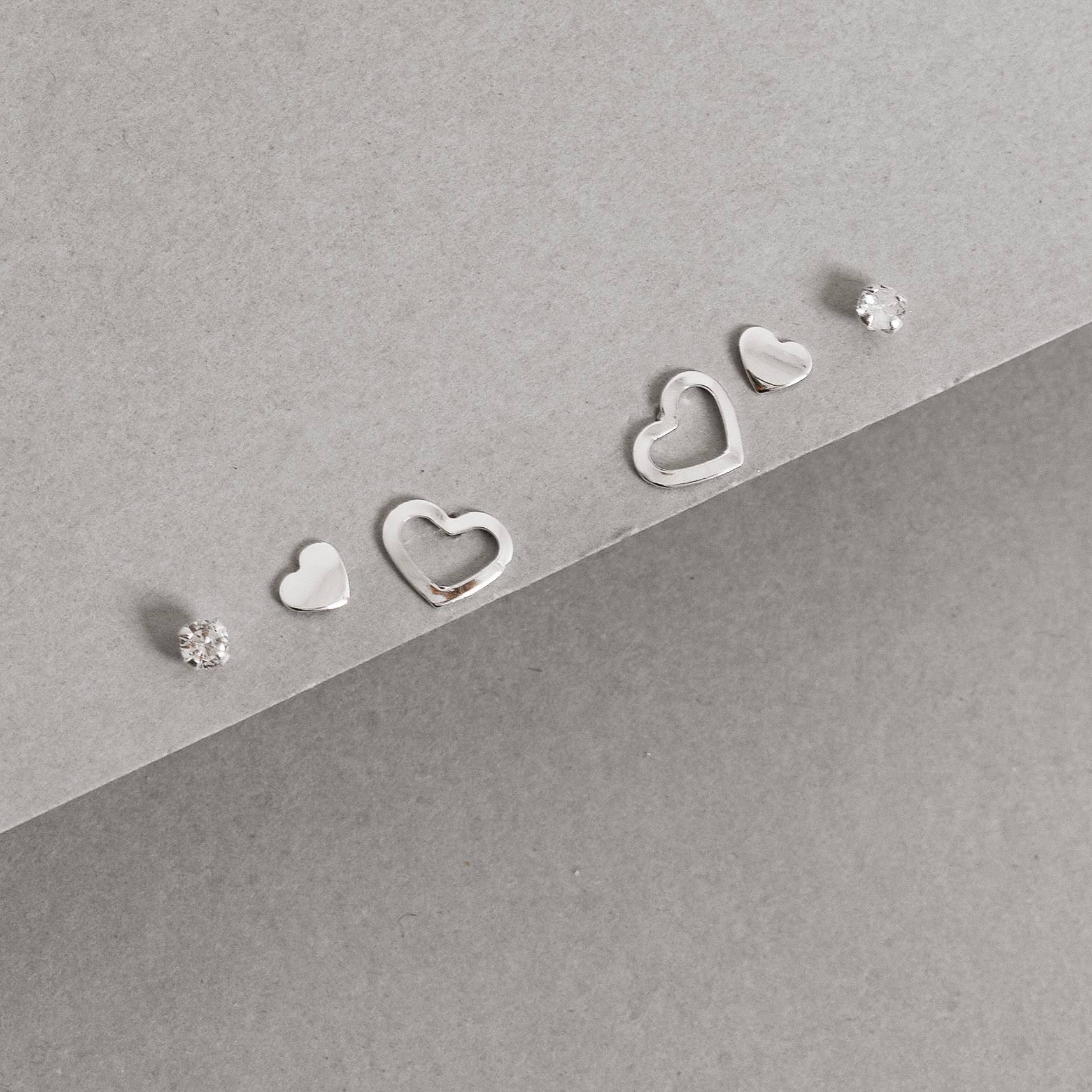 Imagem Trio corações com zircônia
