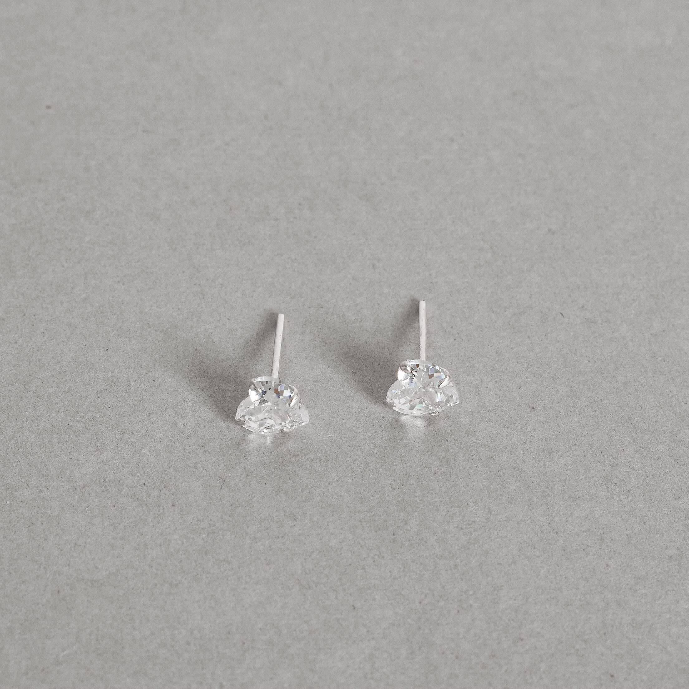 Imagem Brinco zircônia coração cristal 6mm