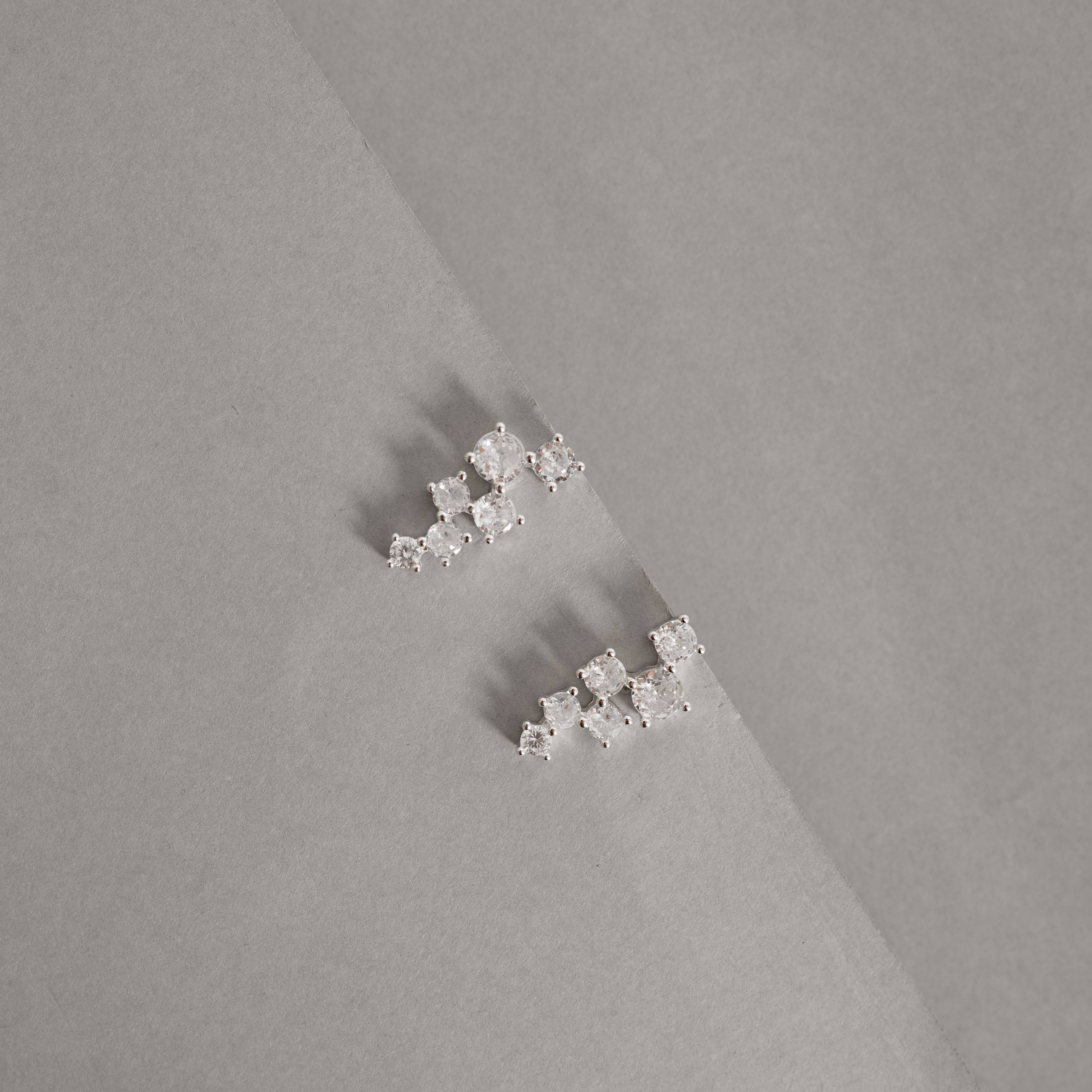 Imagem Brinco zircônias redondas 21mm