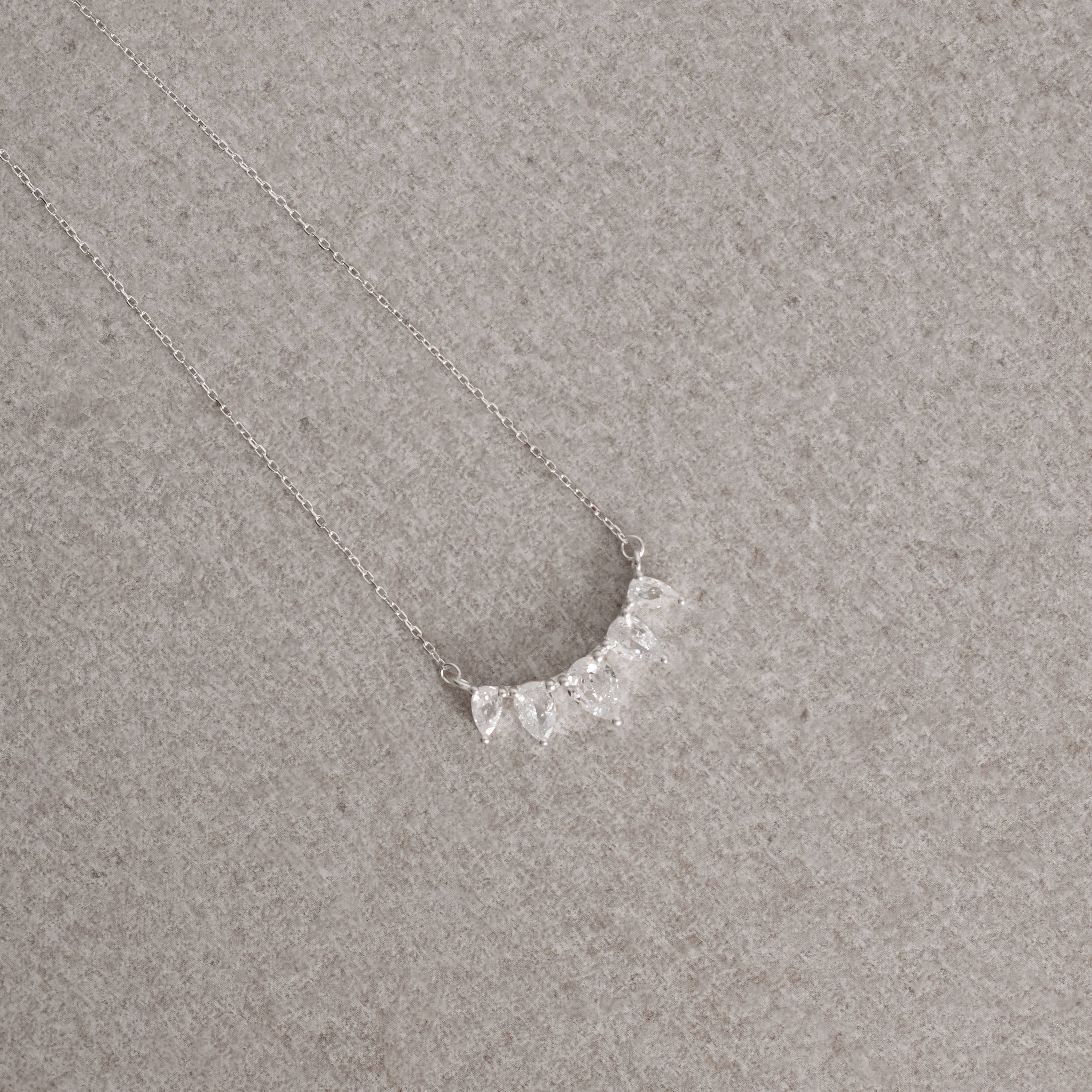 Imagem Secundária Colar entremeio zircônias gota cristal 24mm 40+5cm