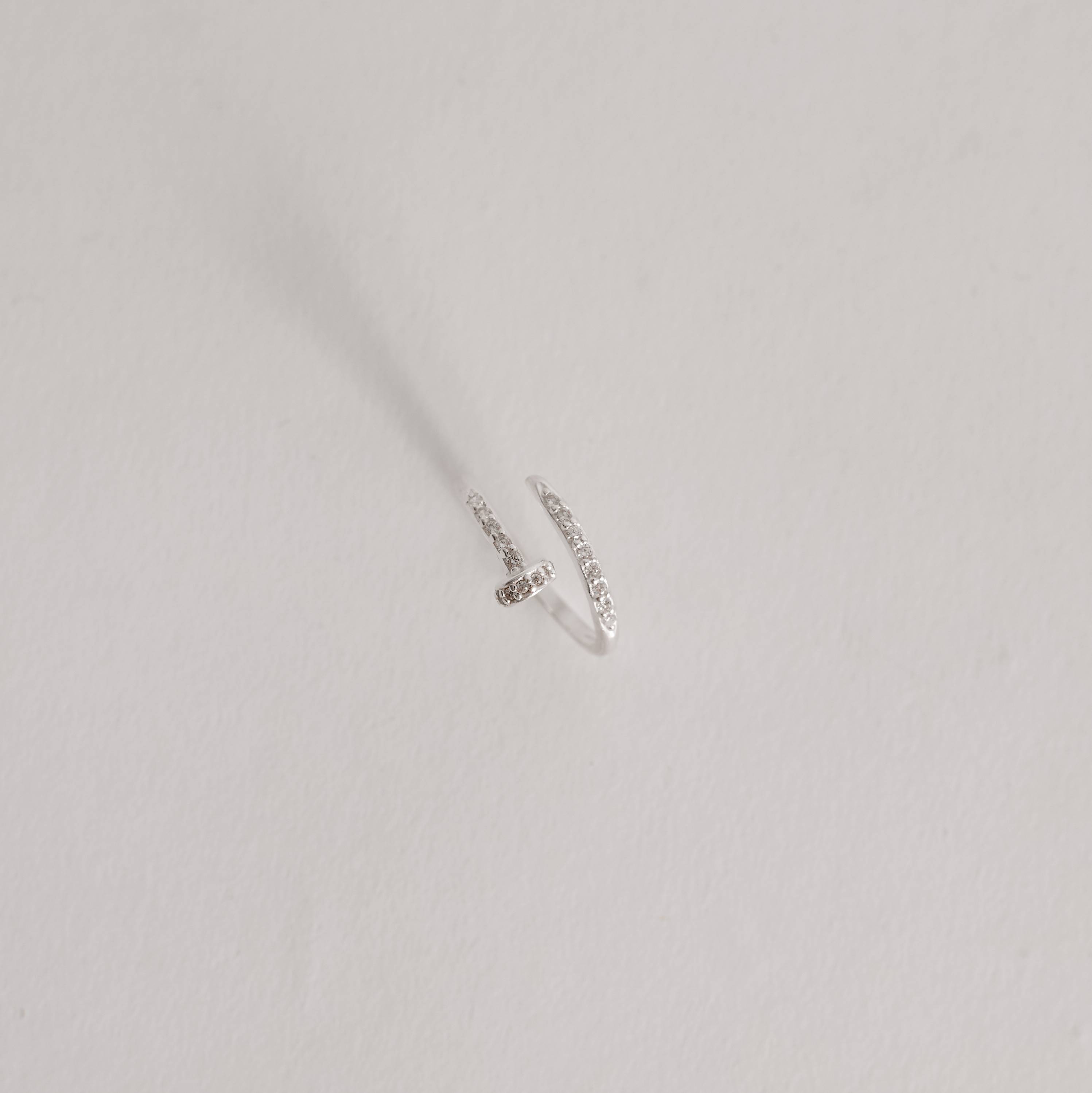 Imagem Secundária Anel prego cravejado regulável P