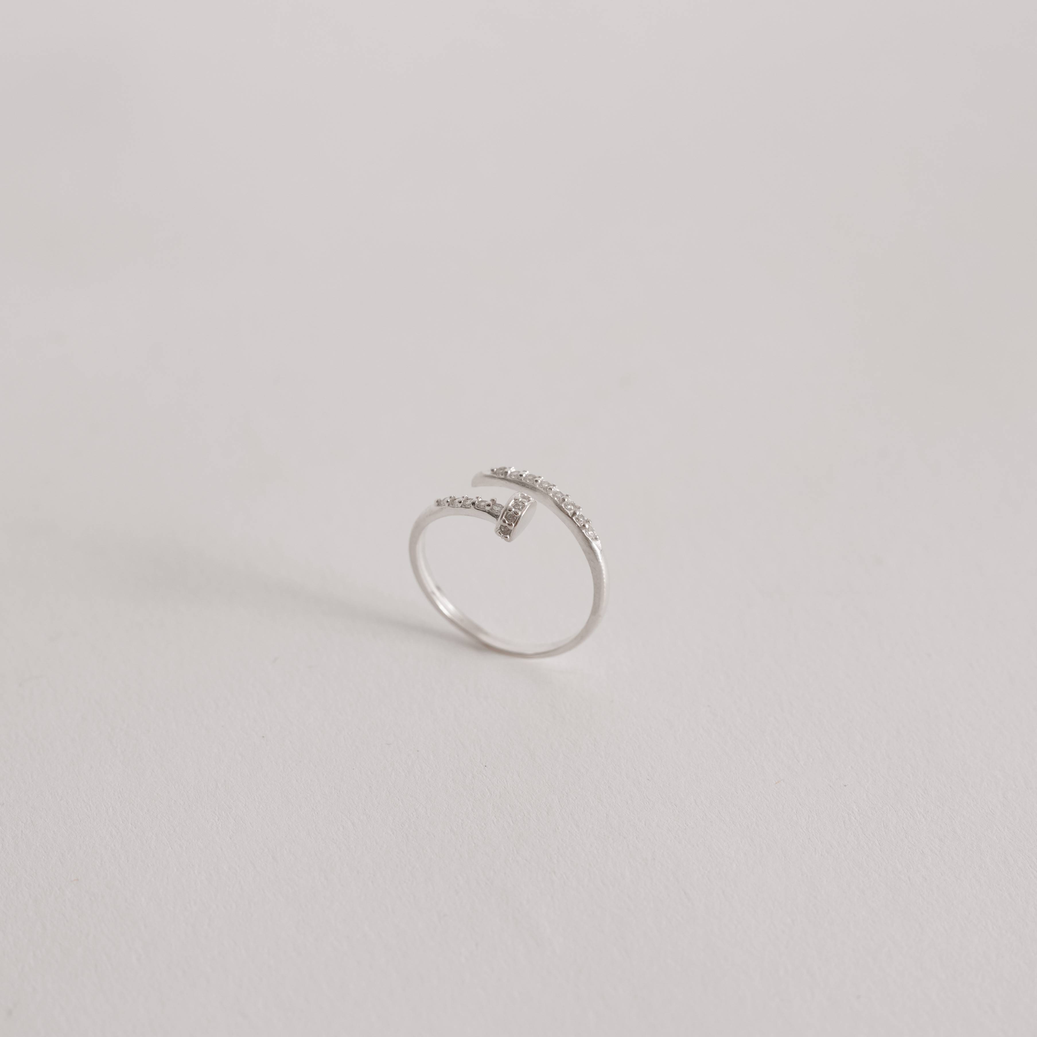 Imagem Secundária Anel prego cravejado regulável G