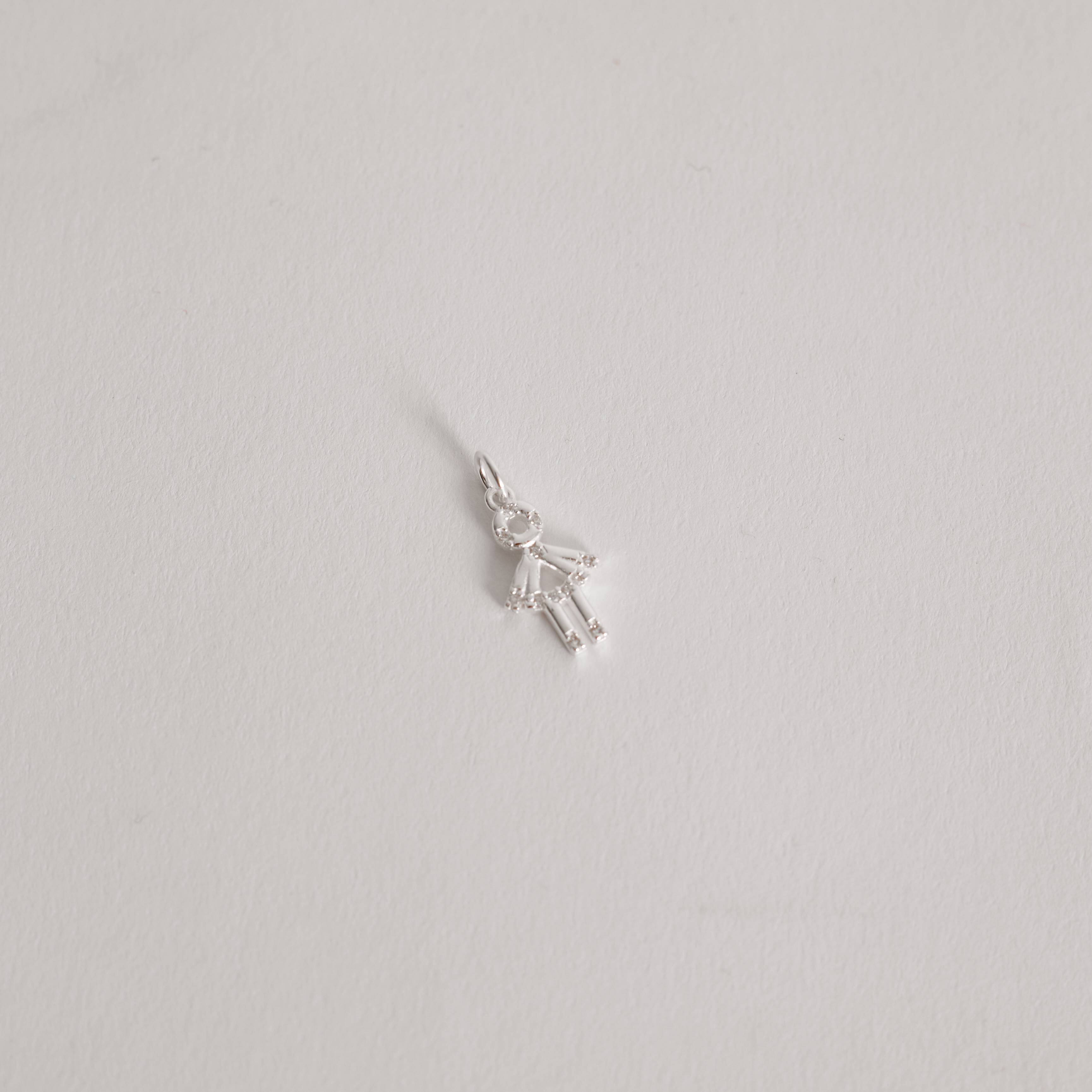 Imagem Pingente menina com zircônias 14mm