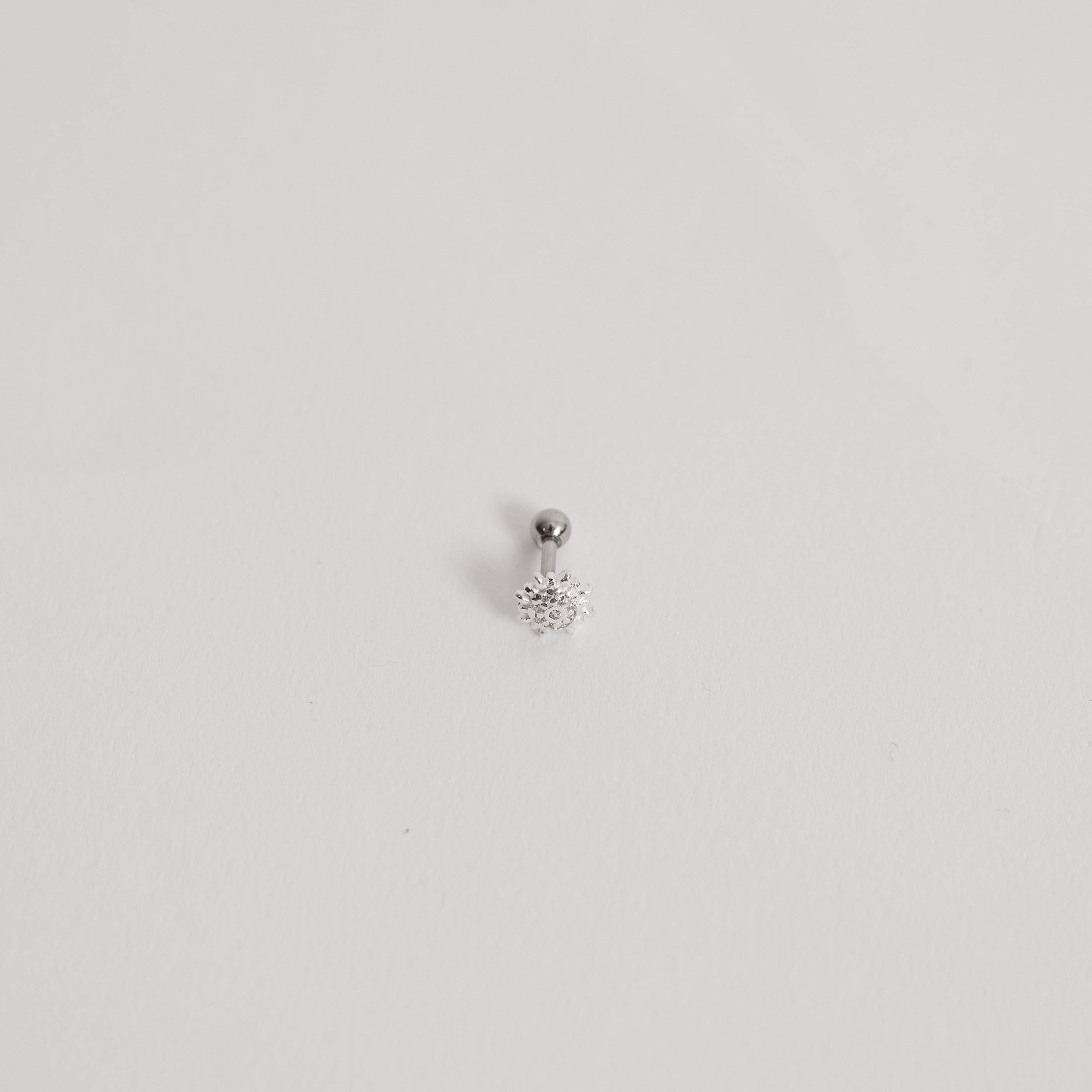 Imagem Secundária Piercing haste sol com zircônias 6mm