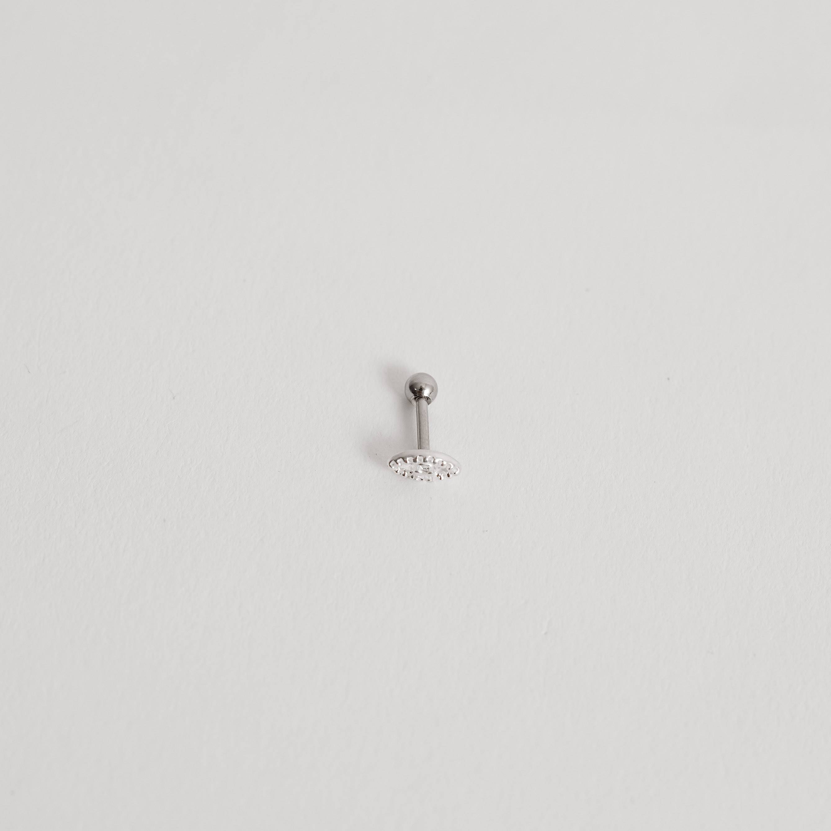 Imagem Secundária Piercing haste olho cravejado 6mm