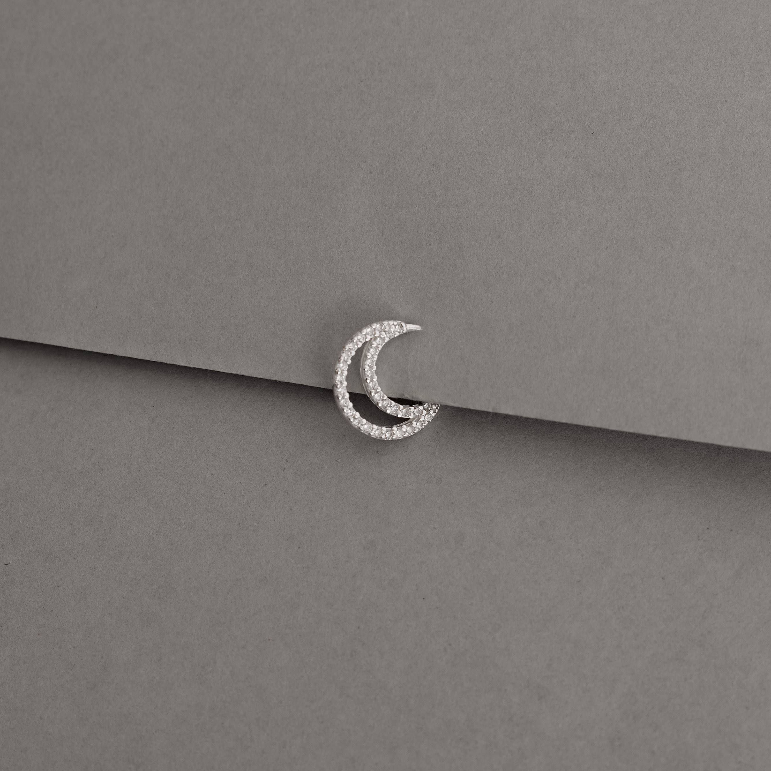 Imagem Secundária Piercing argola duas voltas cravejadas 11mm