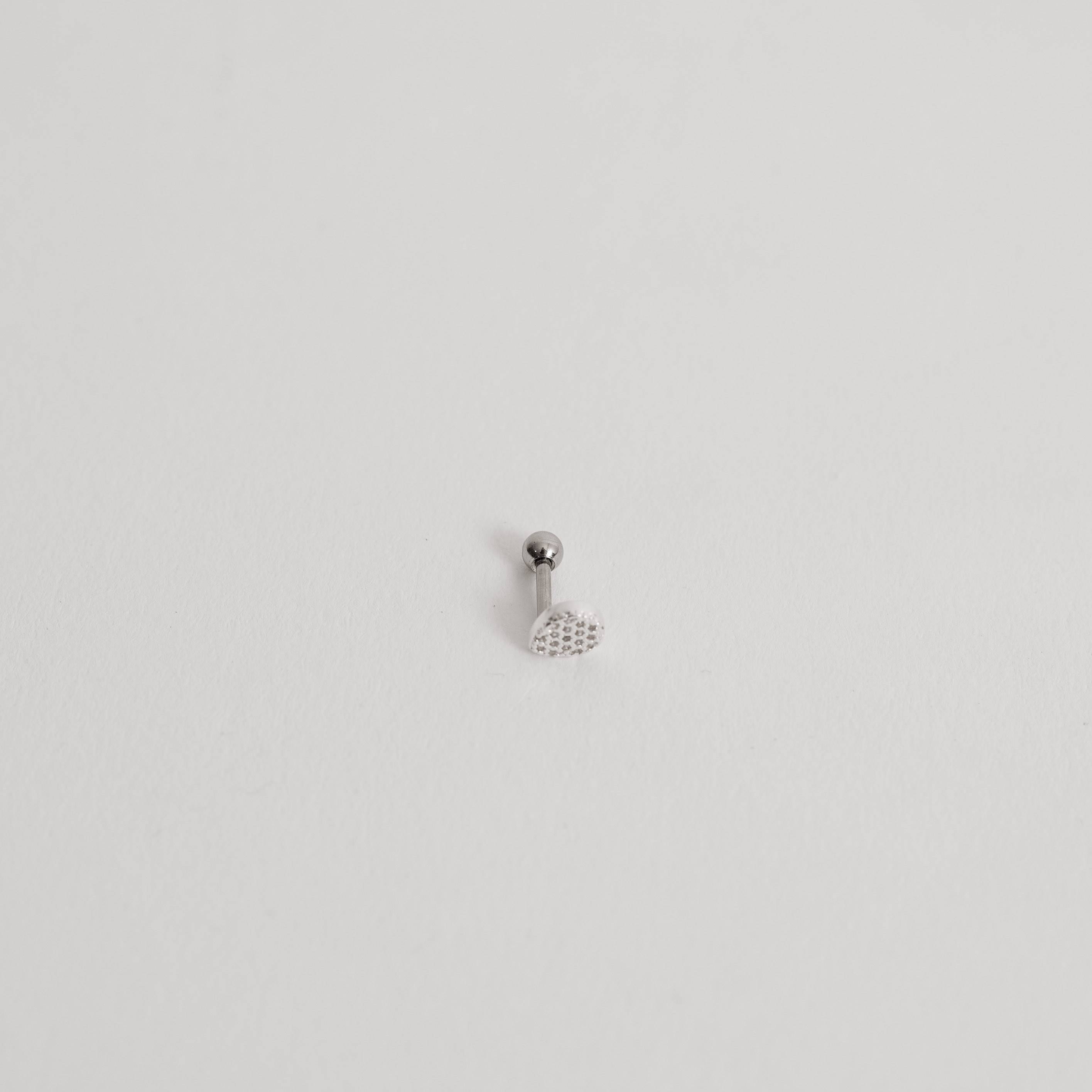 Imagem Secundária Piercing haste gota cravejada 6mm