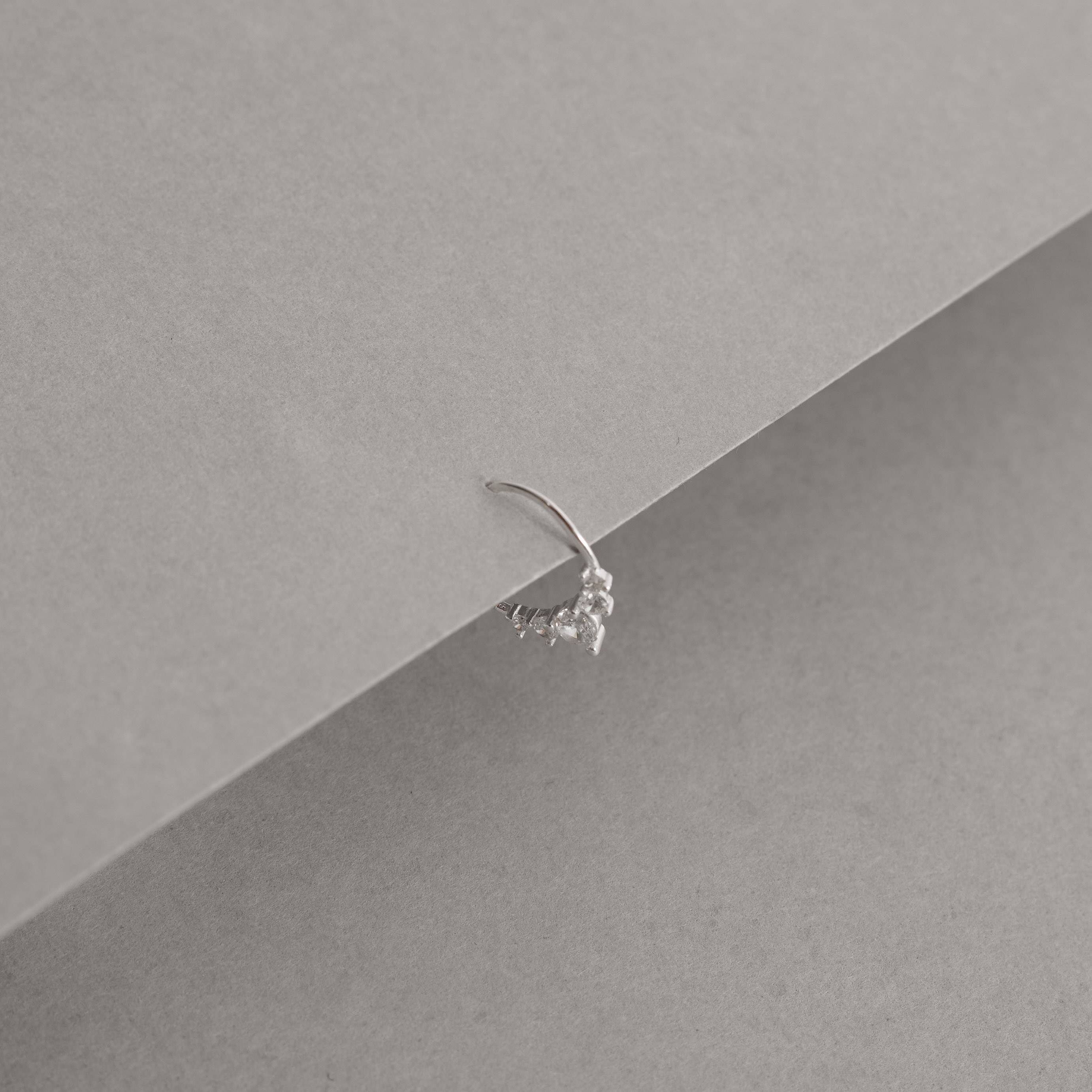 Imagem Secundária Piercing argola 5 zircônias 11mm