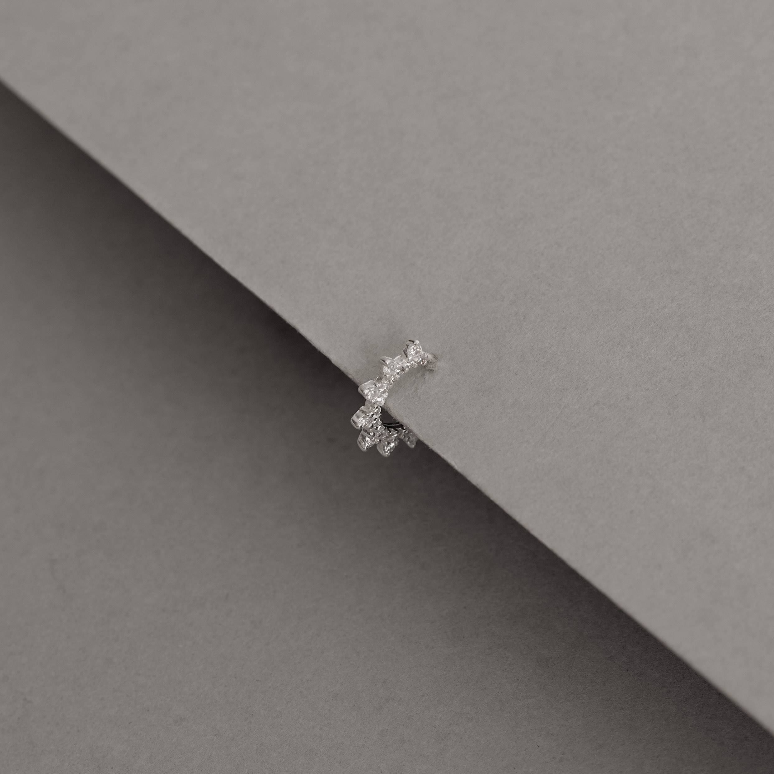 Imagem Secundária Piercing argola rendada cravejada 7mm