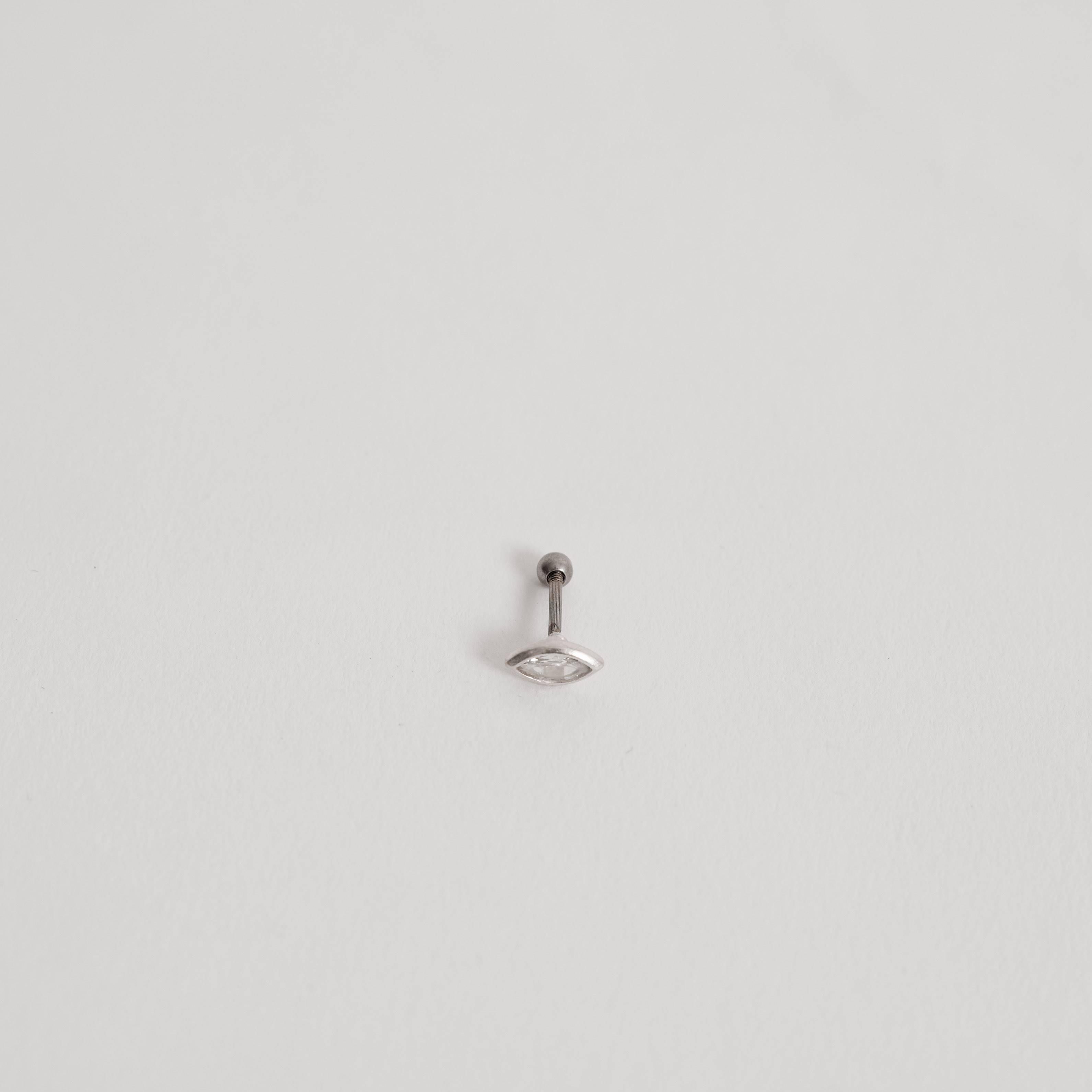 Imagem Secundária Piercing haste zircônia navete 8mm