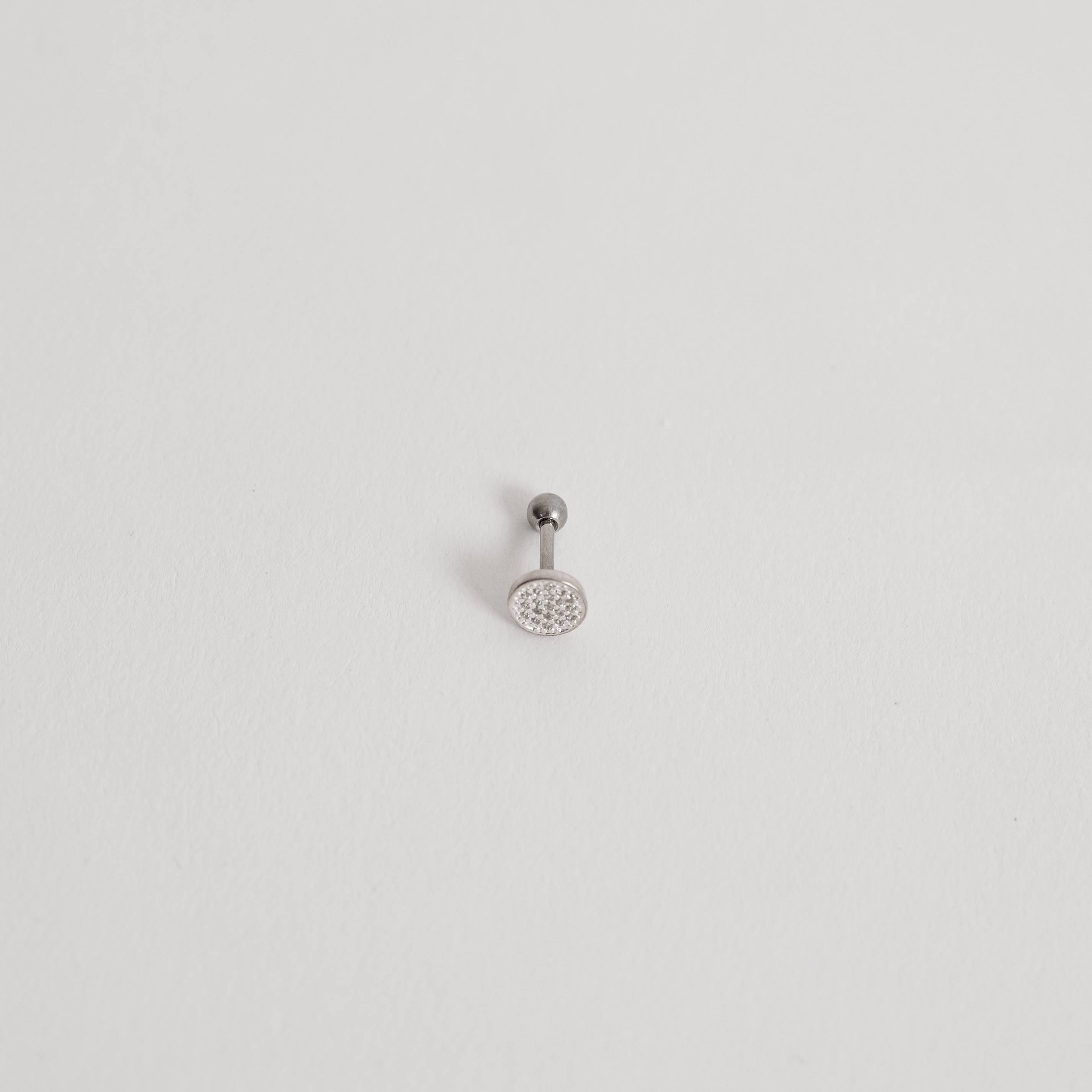 Imagem Secundária Piercing haste botão cravejado 5mm