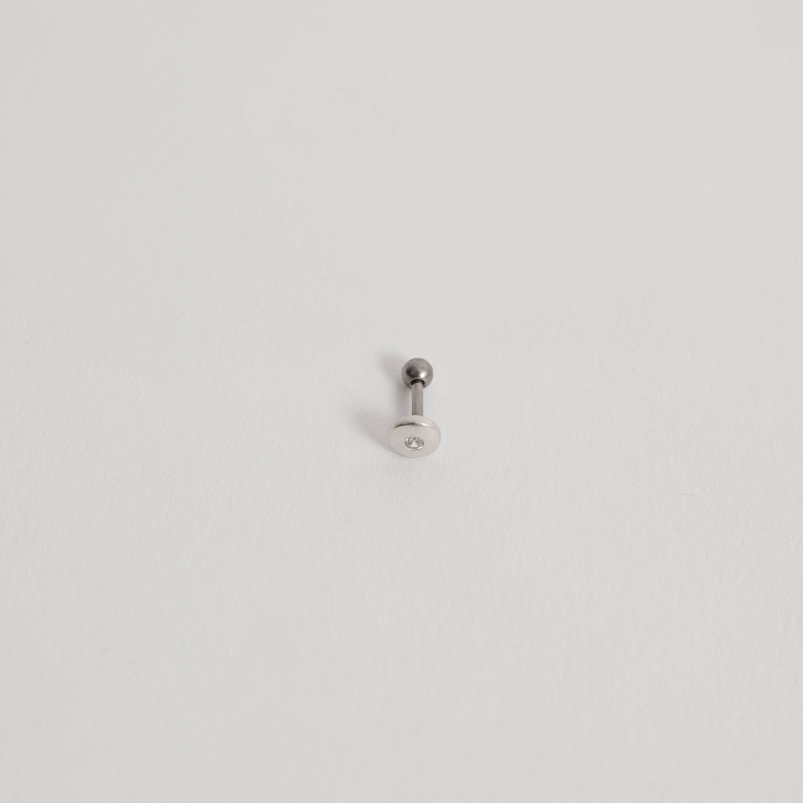 Imagem Secundária Piercing haste círculo com zircônia 5mm