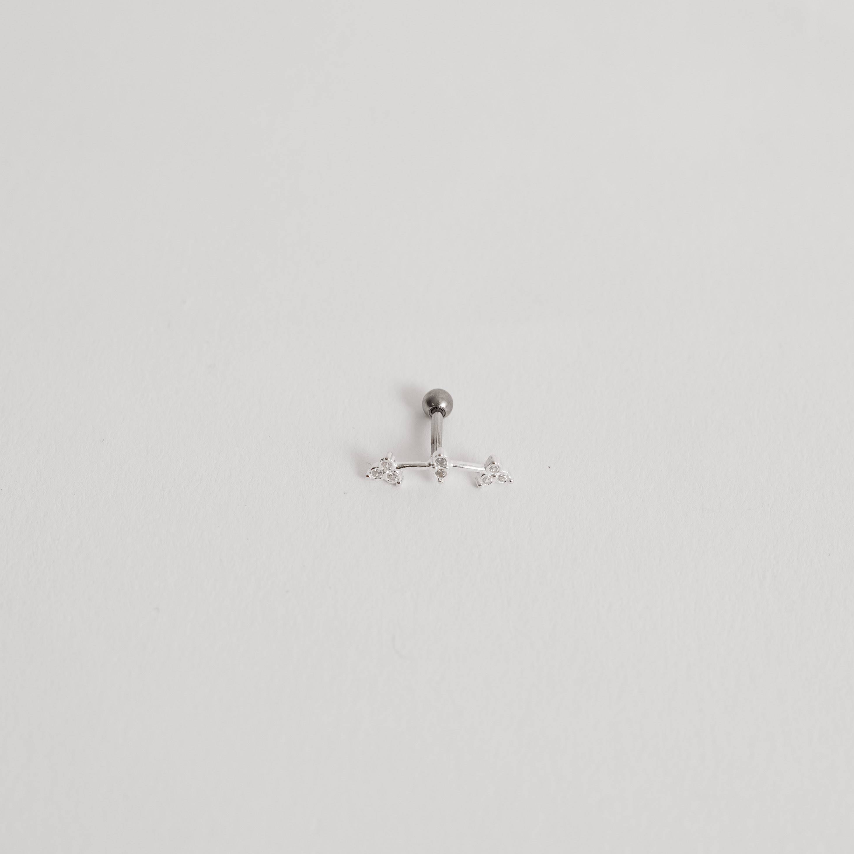 Imagem Secundária Piercing haste setas cravejadas 13mm