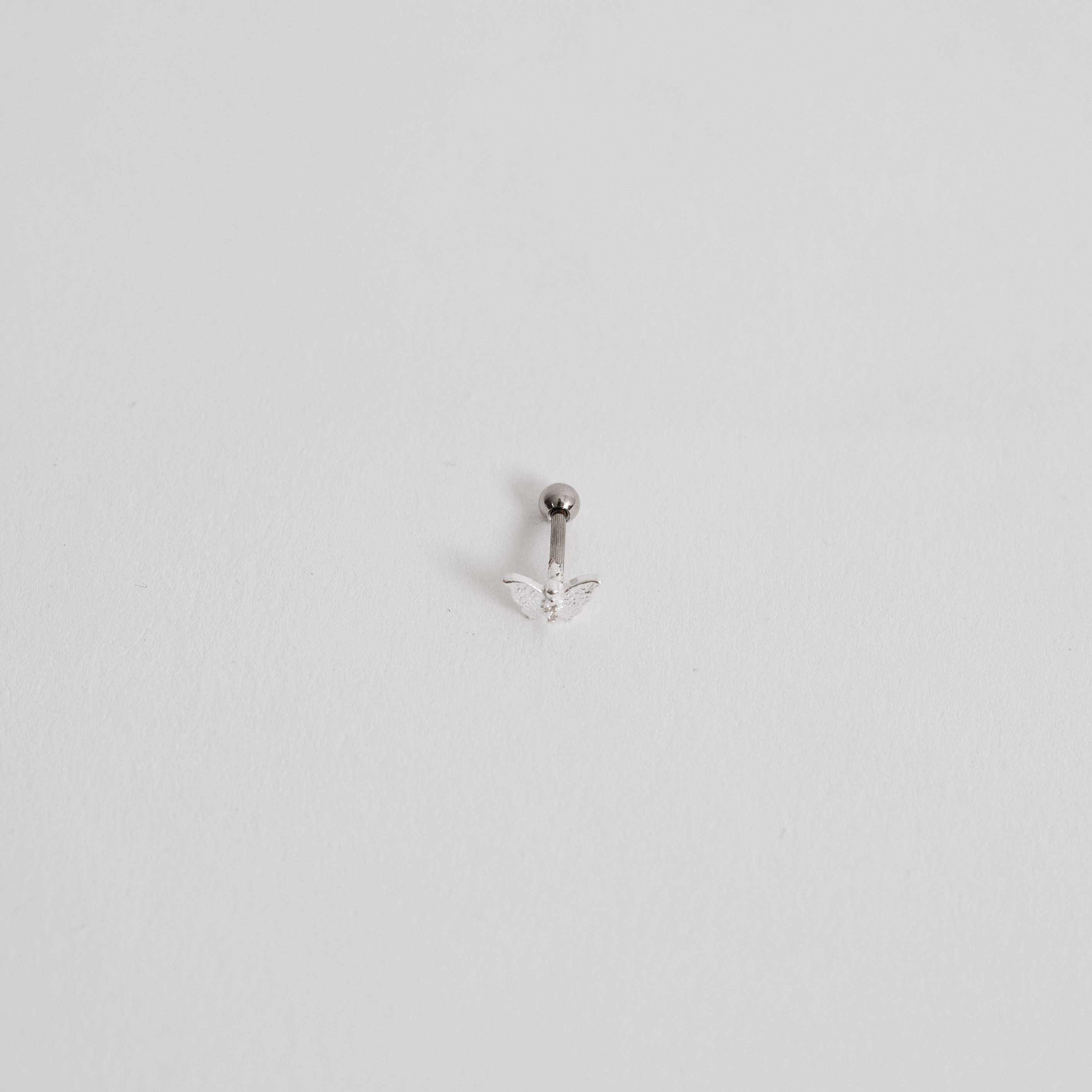 Imagem Secundária Piercing haste borboleta com zircônias 7mm