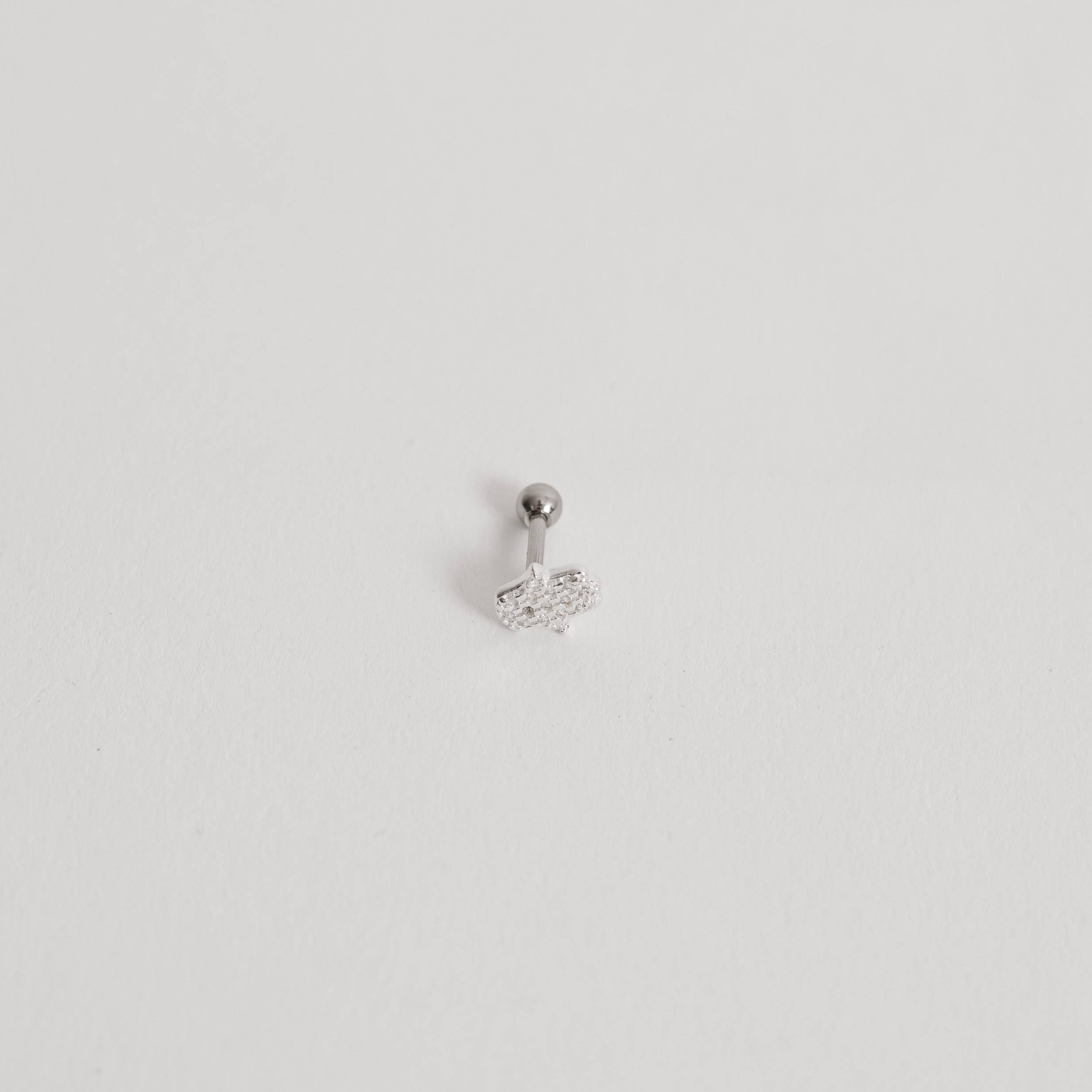 Imagem Secundária Piercing haste mão cravejada 7mm