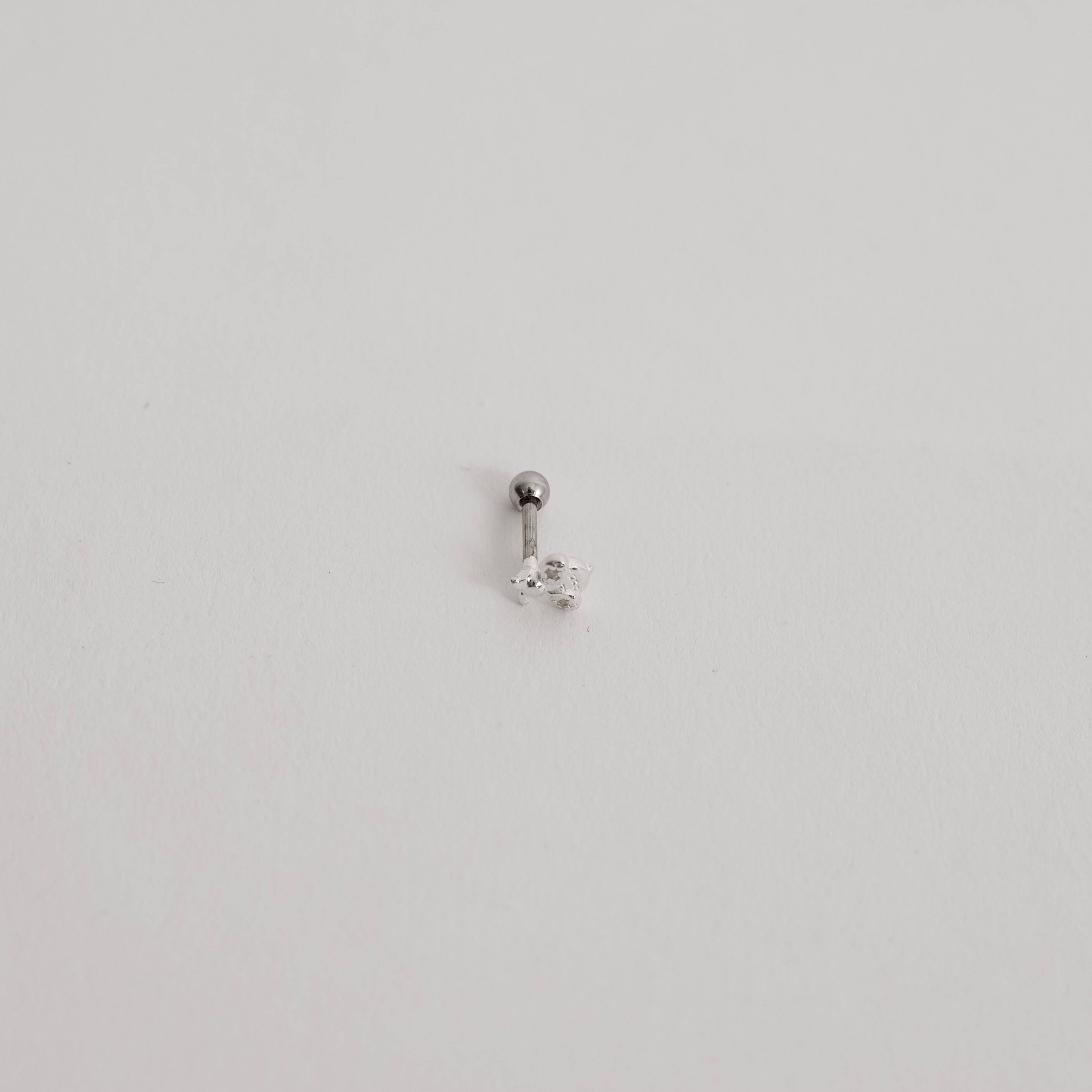 Imagem Secundária Piercing haste abelha com zircônias 6mm