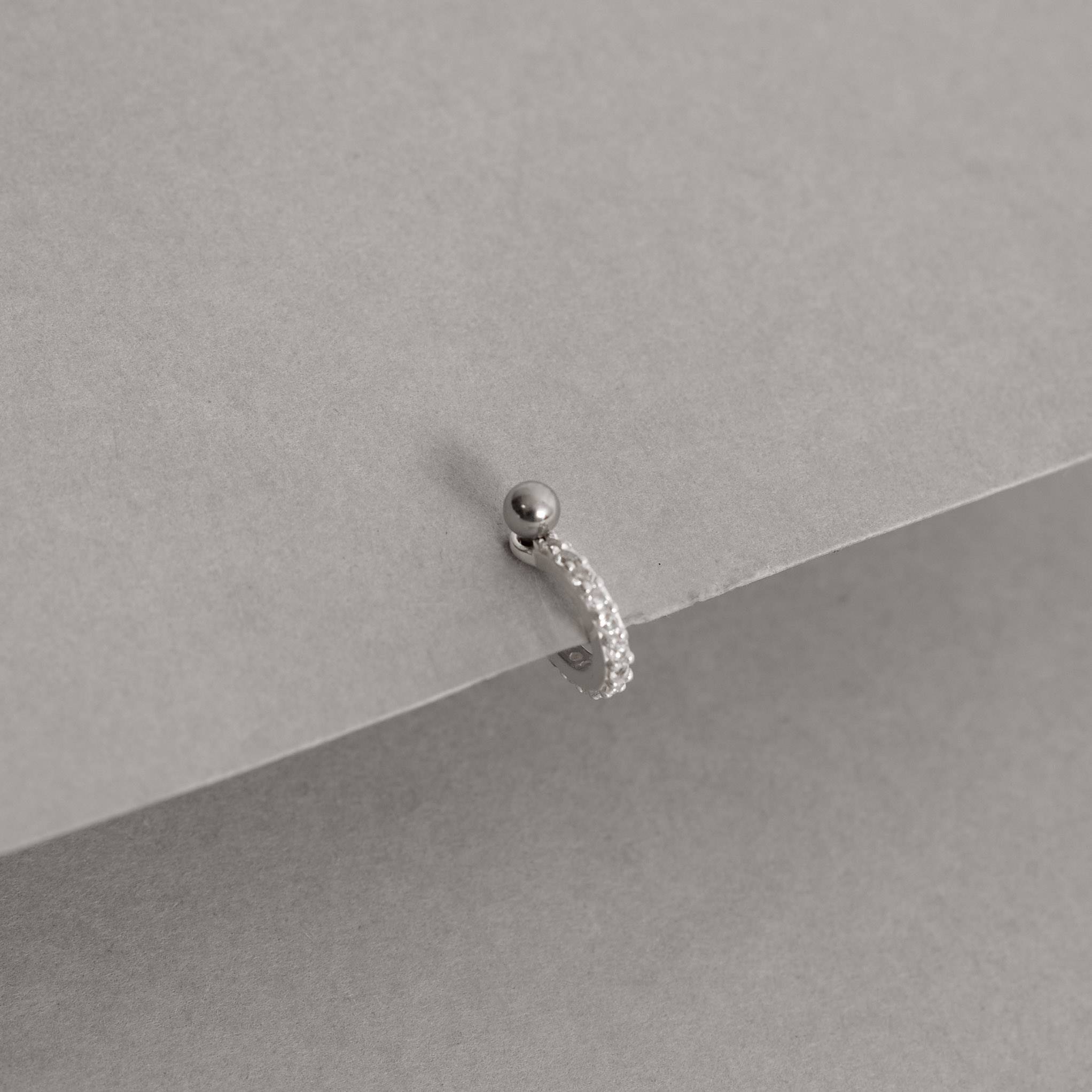 Imagem Secundária Piercing argola cravejada 9mm haste