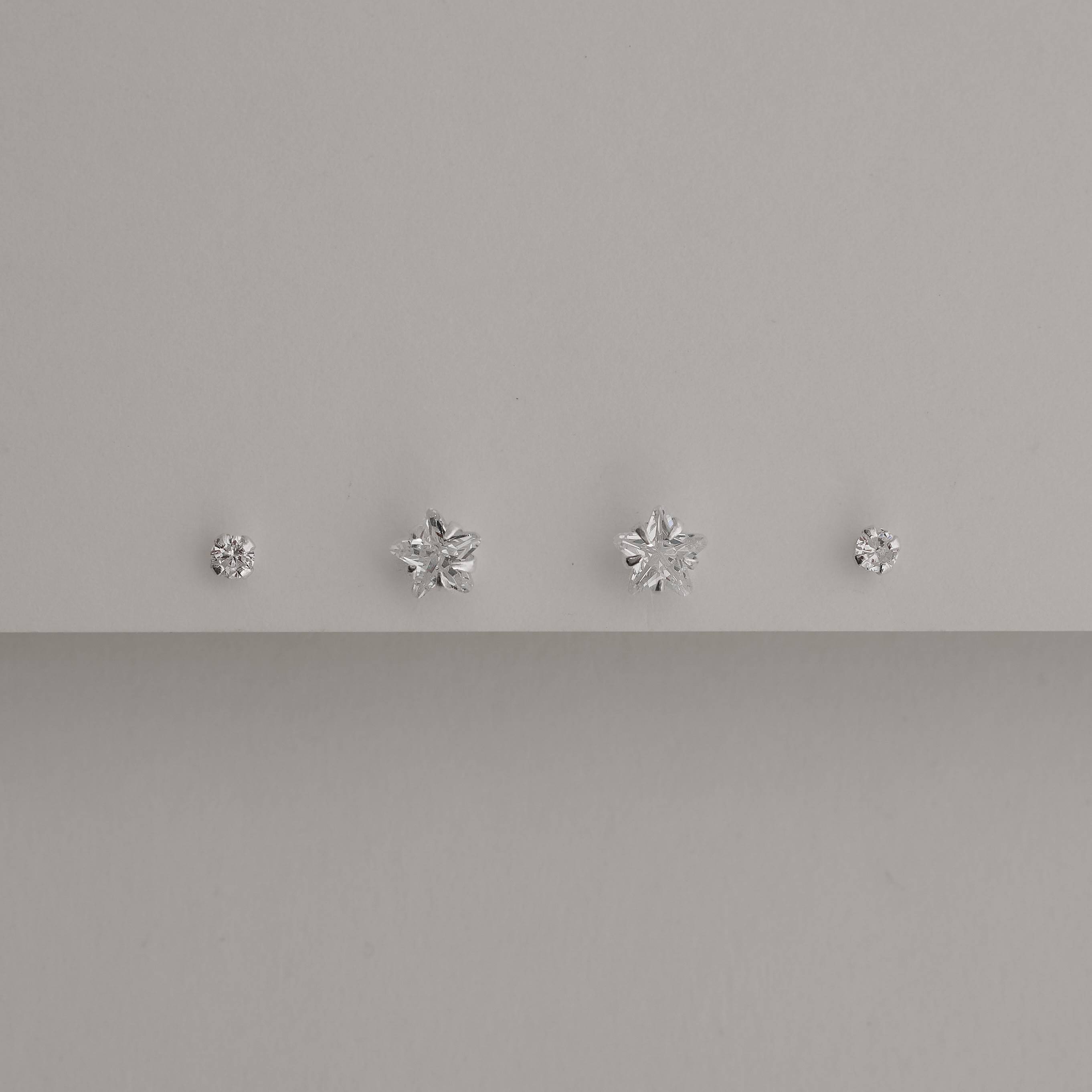 Imagem Dupla zircônias redonda 3mm e estrela 6mm