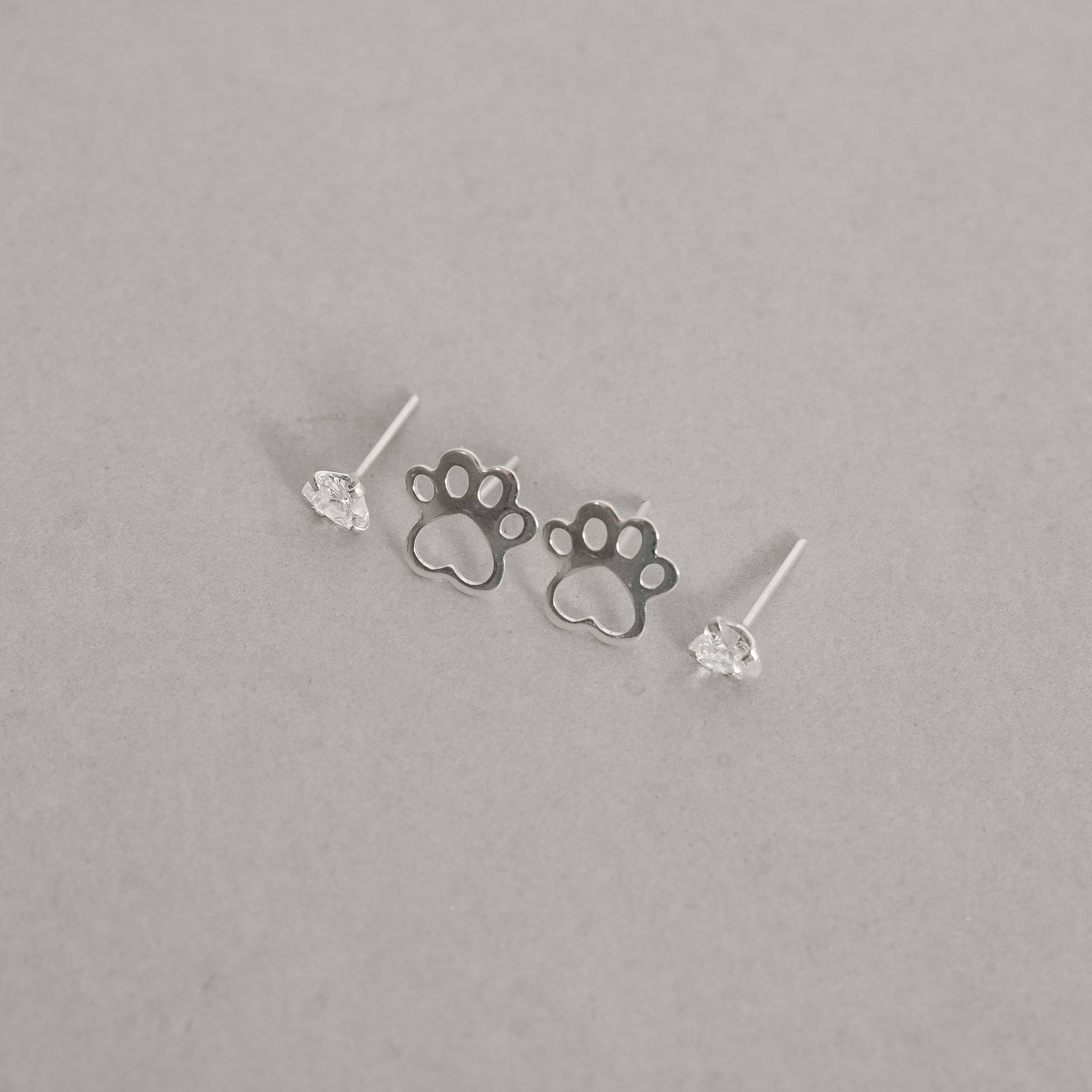 Imagem Secundária Dupla zircônia coração 5mm e pata 10mm