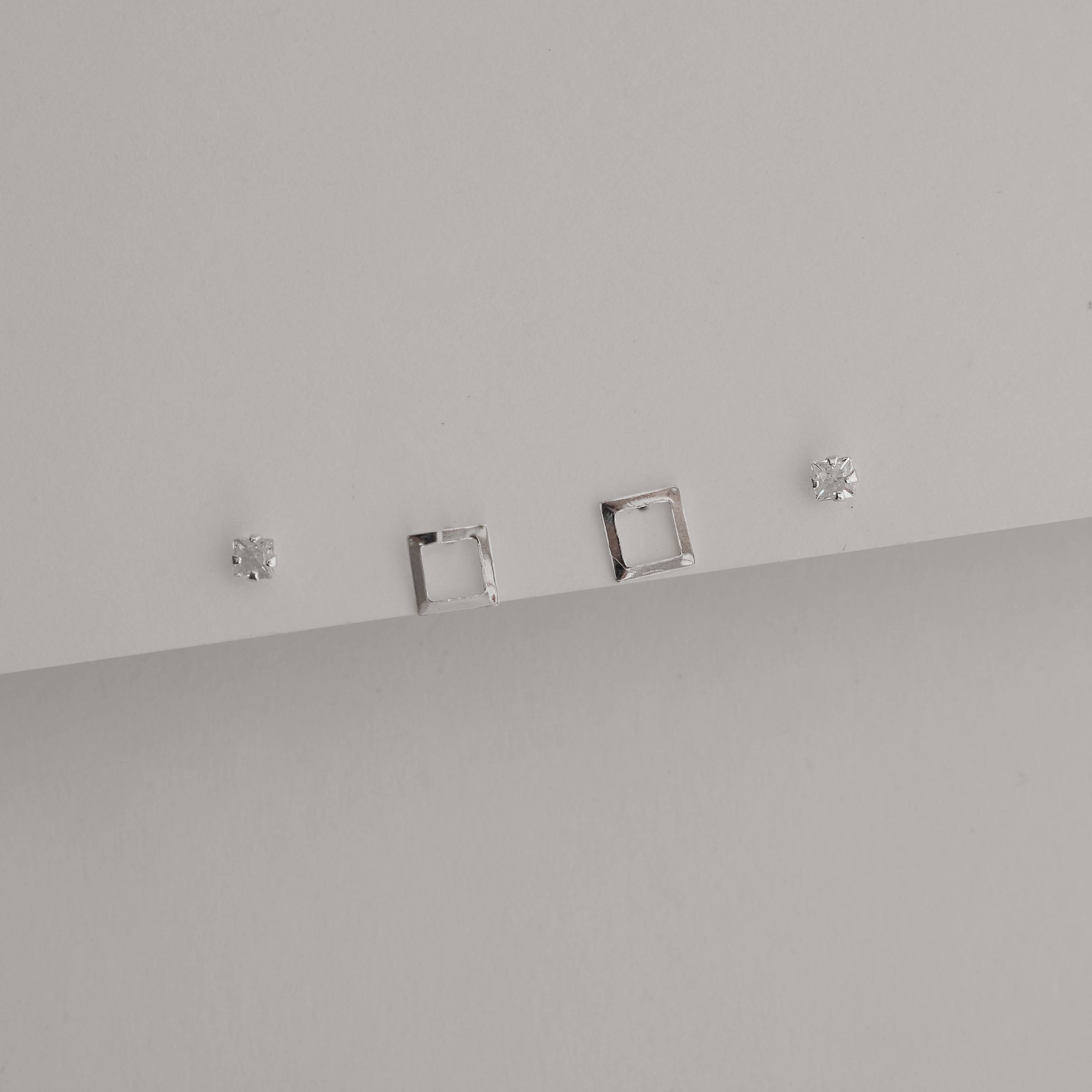 Imagem Secundária Dupla zircônia quadrada 3mm e quadrado vazado 6mm