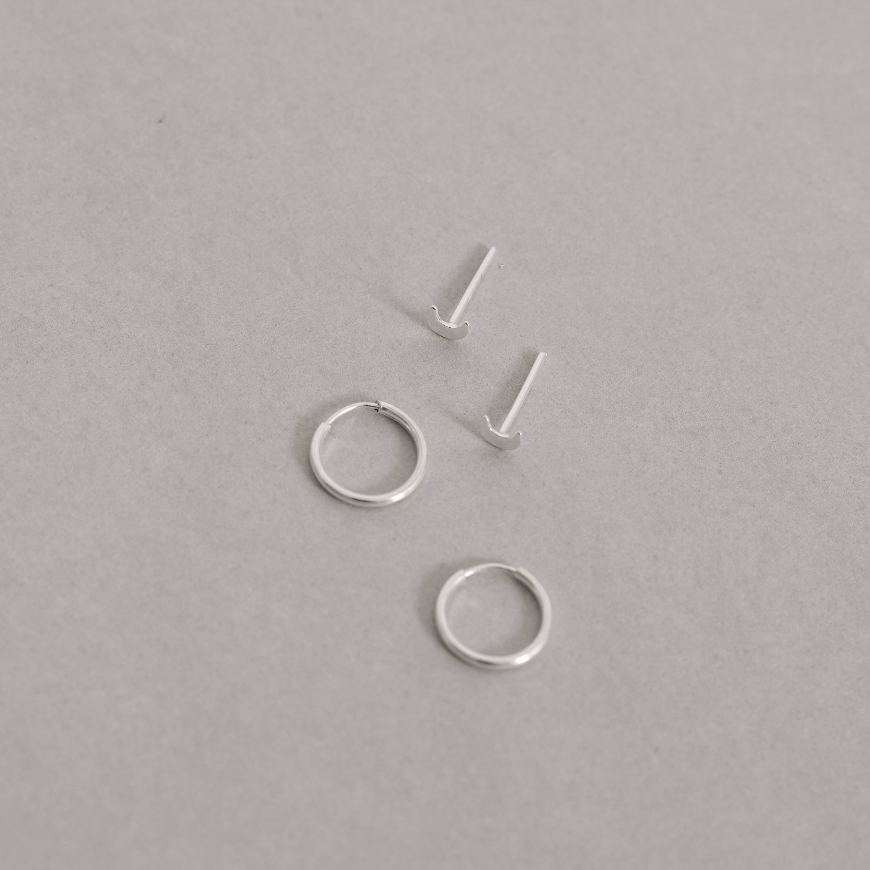 Imagem Secundária Dupla lua 4mm e argola 10mm