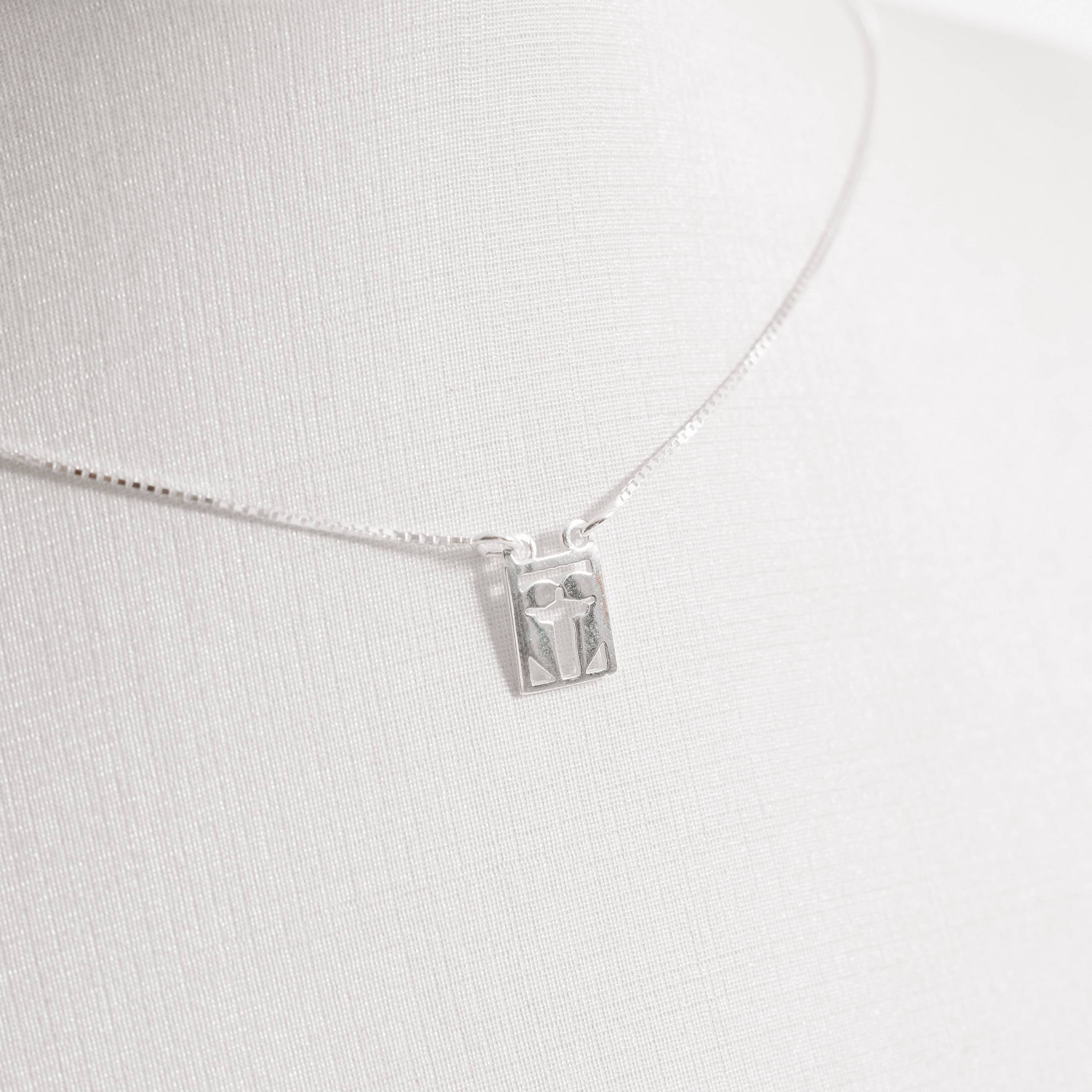 Imagem Secundária Escapulário medalhas Cristo v15 60cm