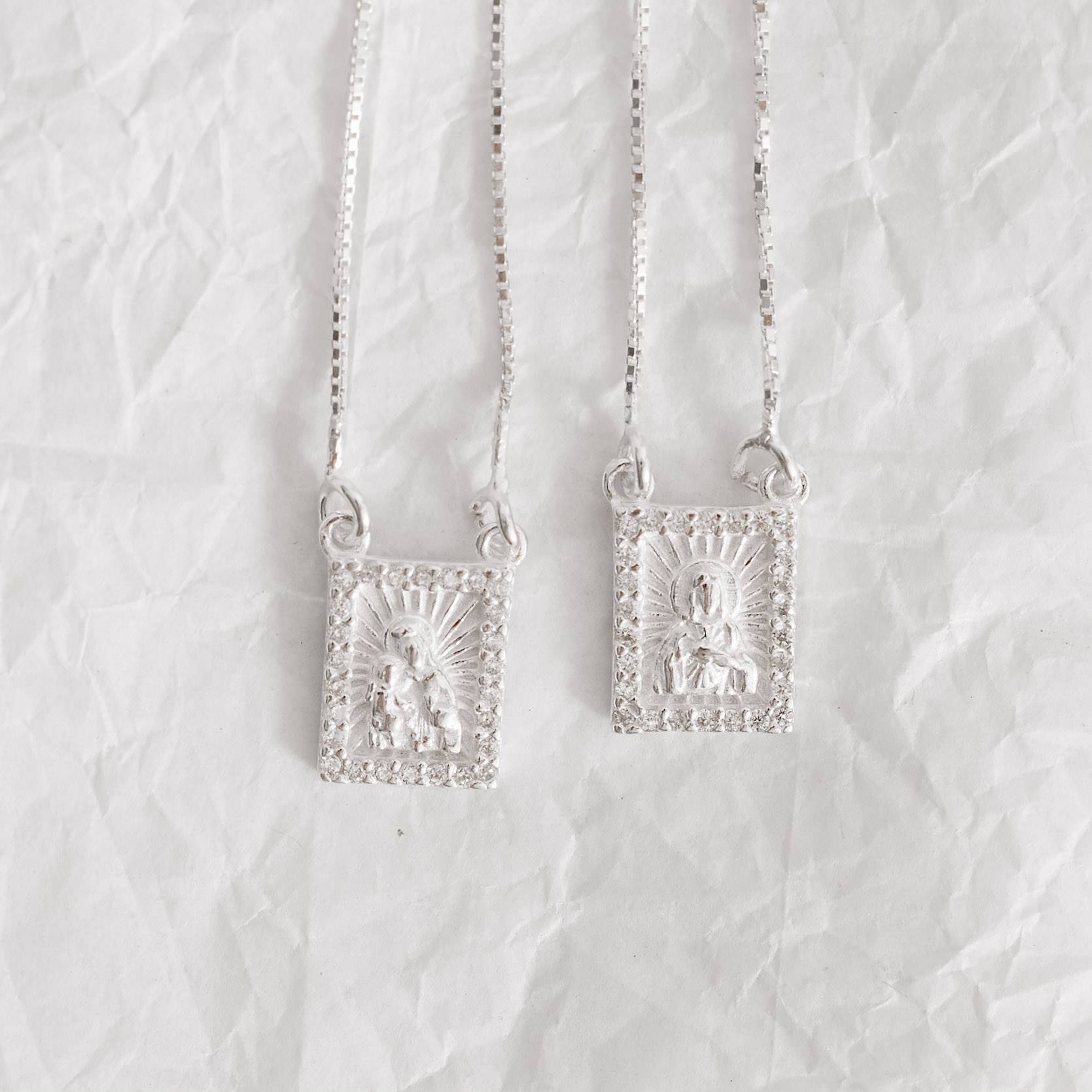 Imagem Escapulário tradicional cravejado v12 60cm