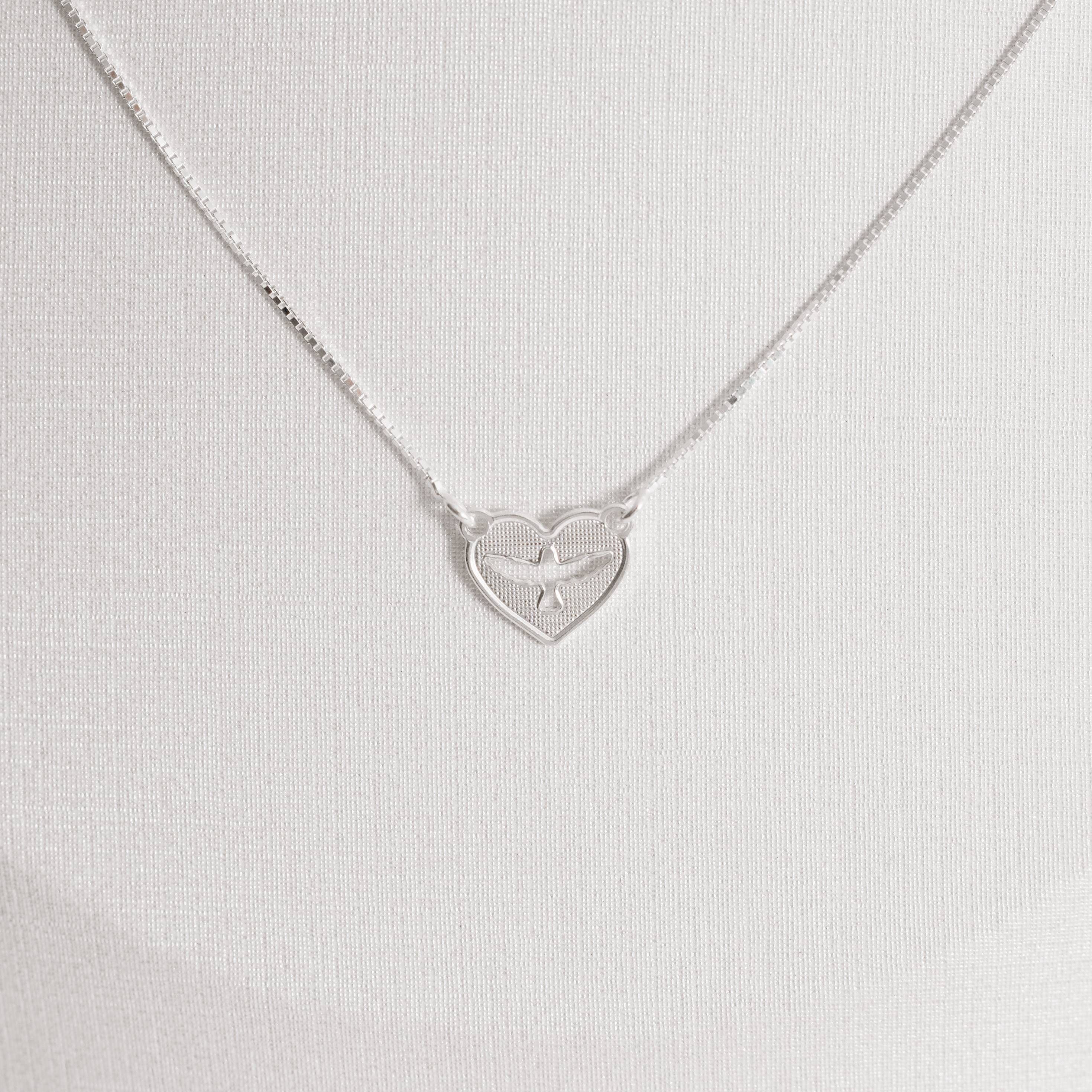 Imagem Secundária Escapulário Espirito Santo coração v15 60cm