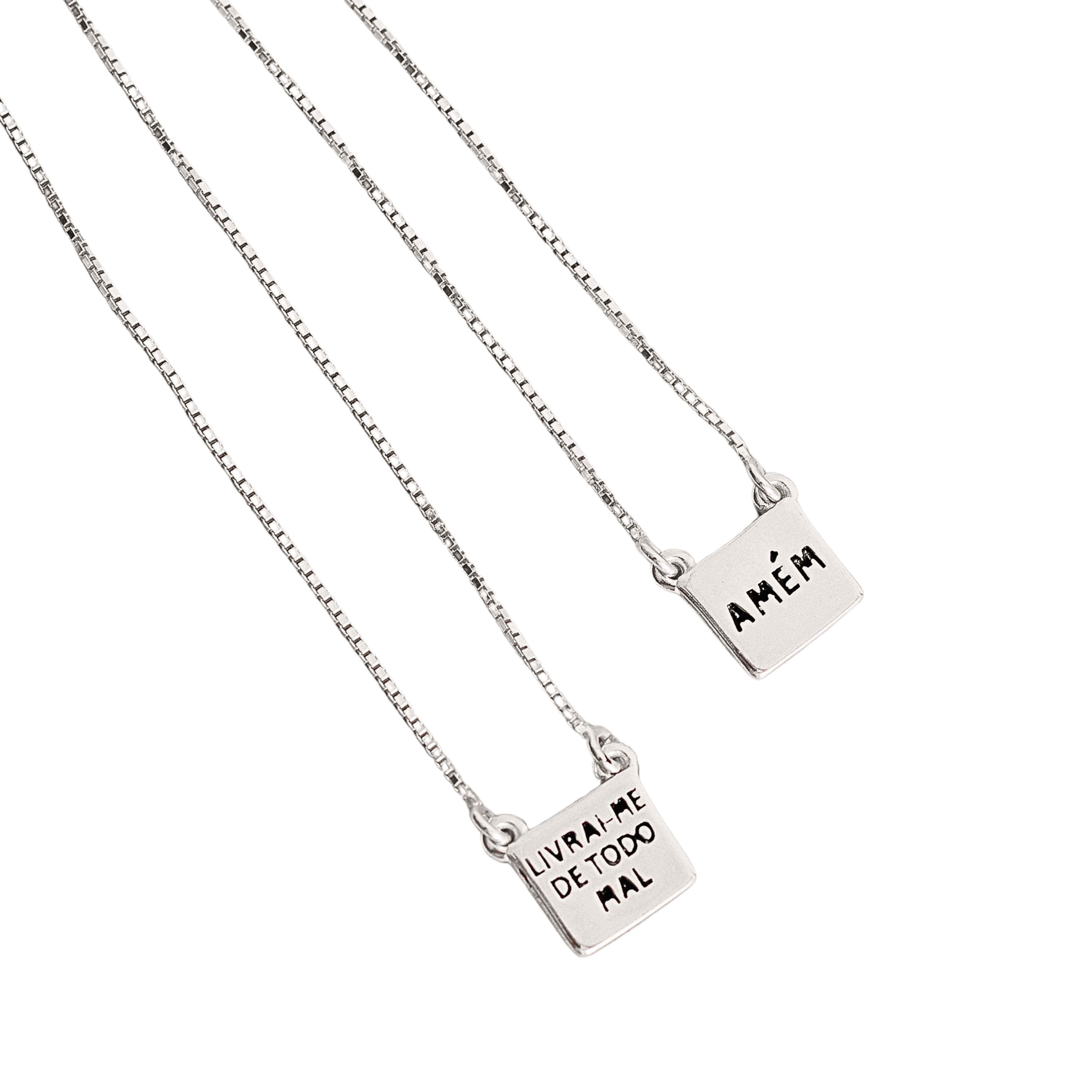 Imagem Escapulário placas livrai-me de todo mal Amém v15 60cm