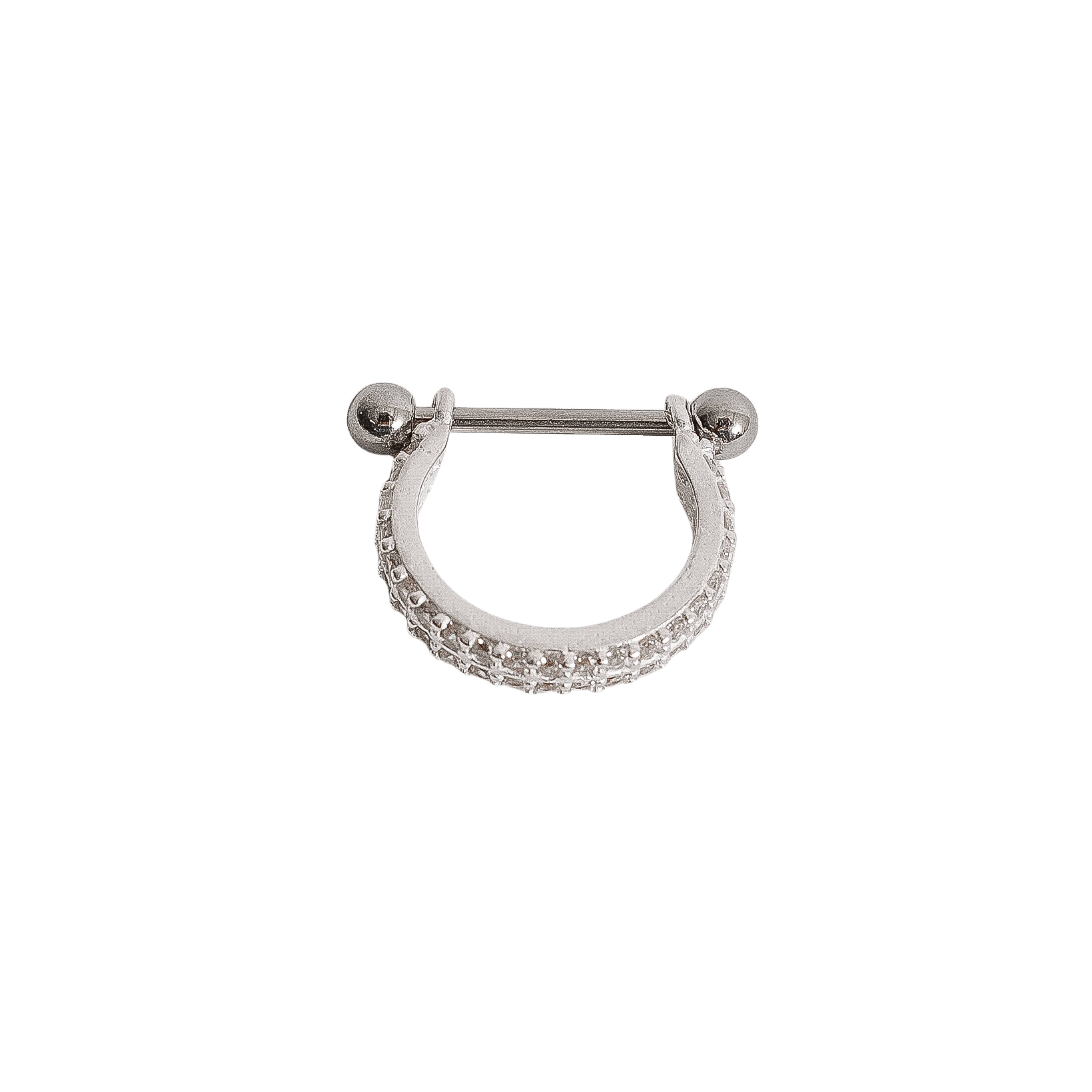 Imagem Piercing conch cravejado duplo haste