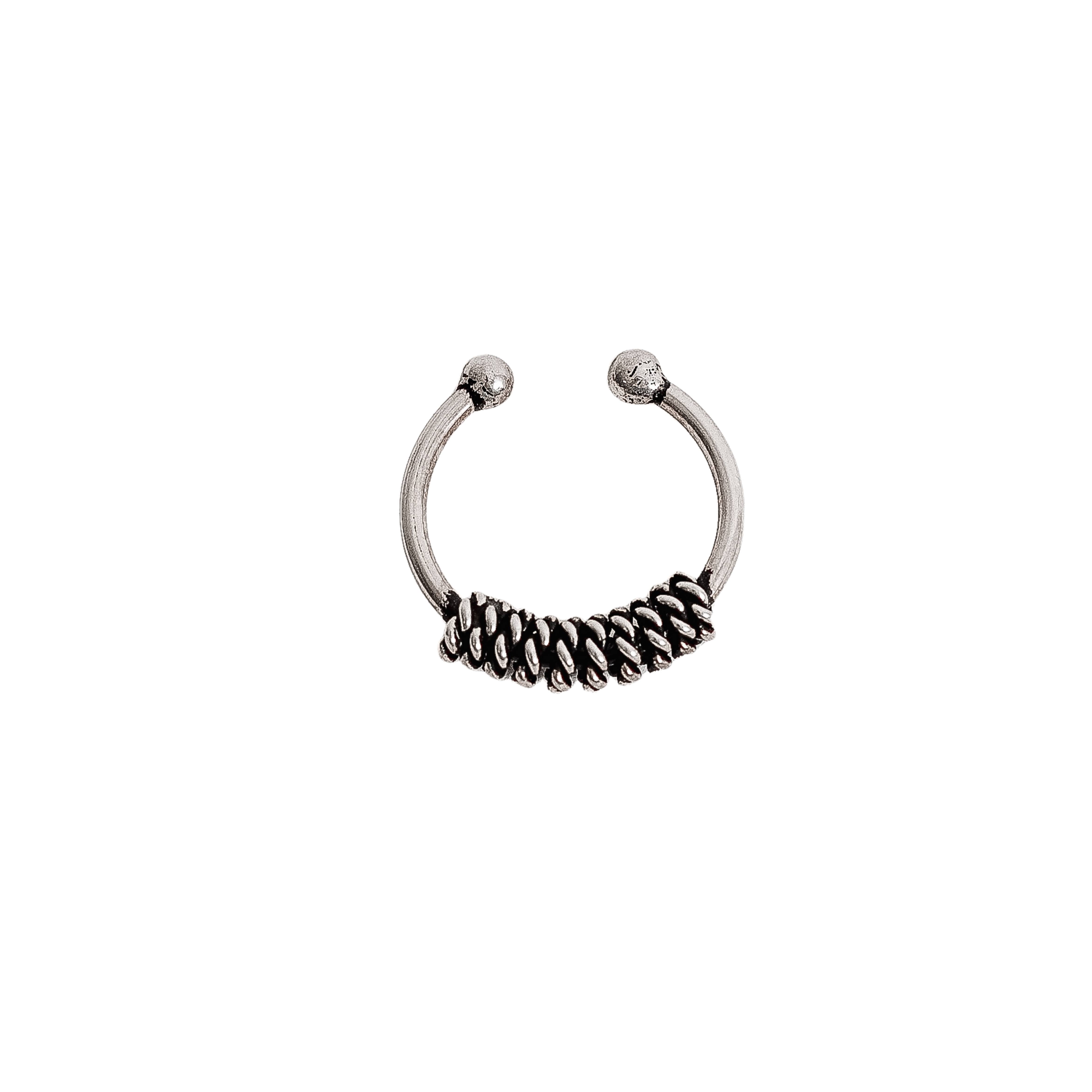 Imagem Piercing fake argola com detalhe envelhecido