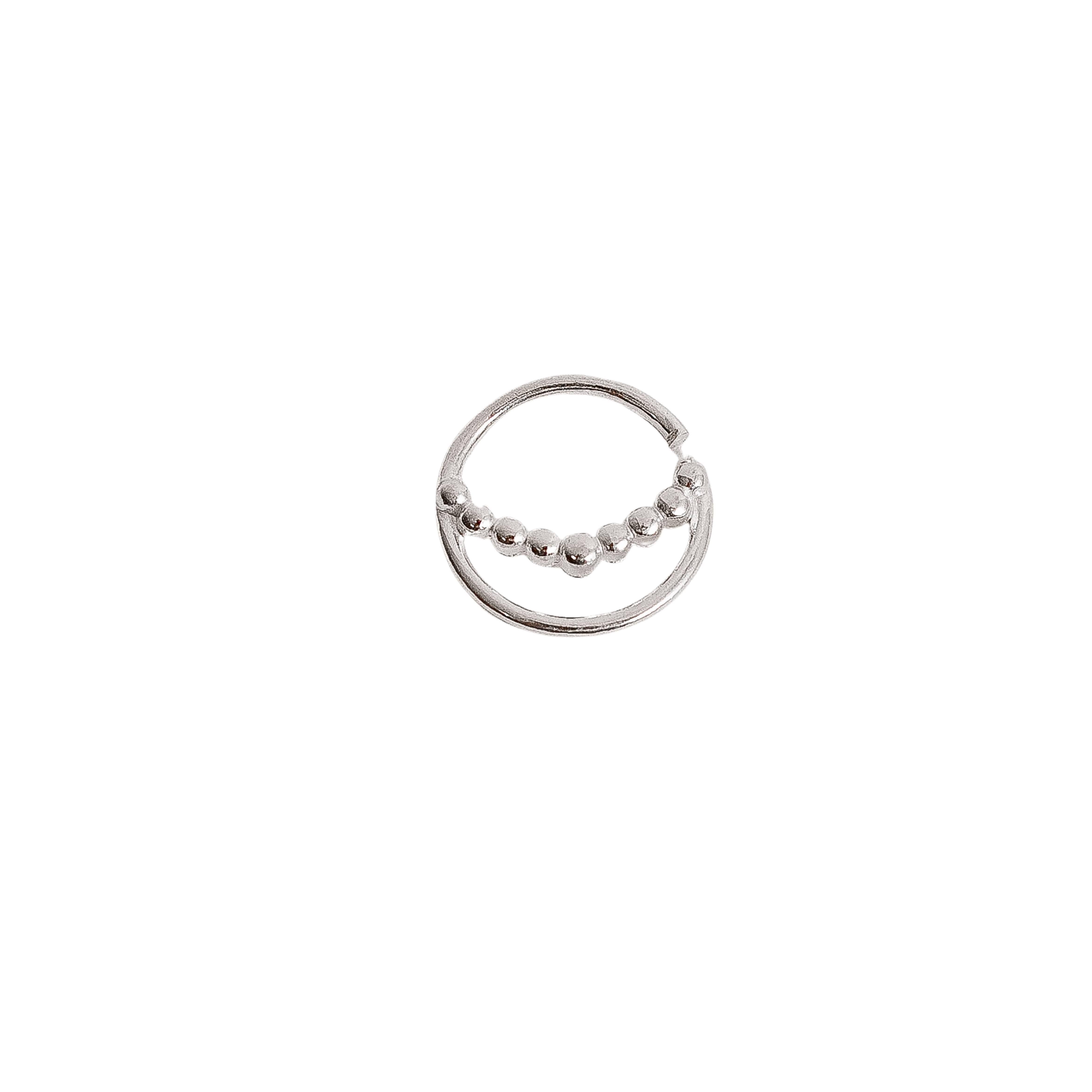 Imagem Piercing argola detalhe fio bolinhas 11mm