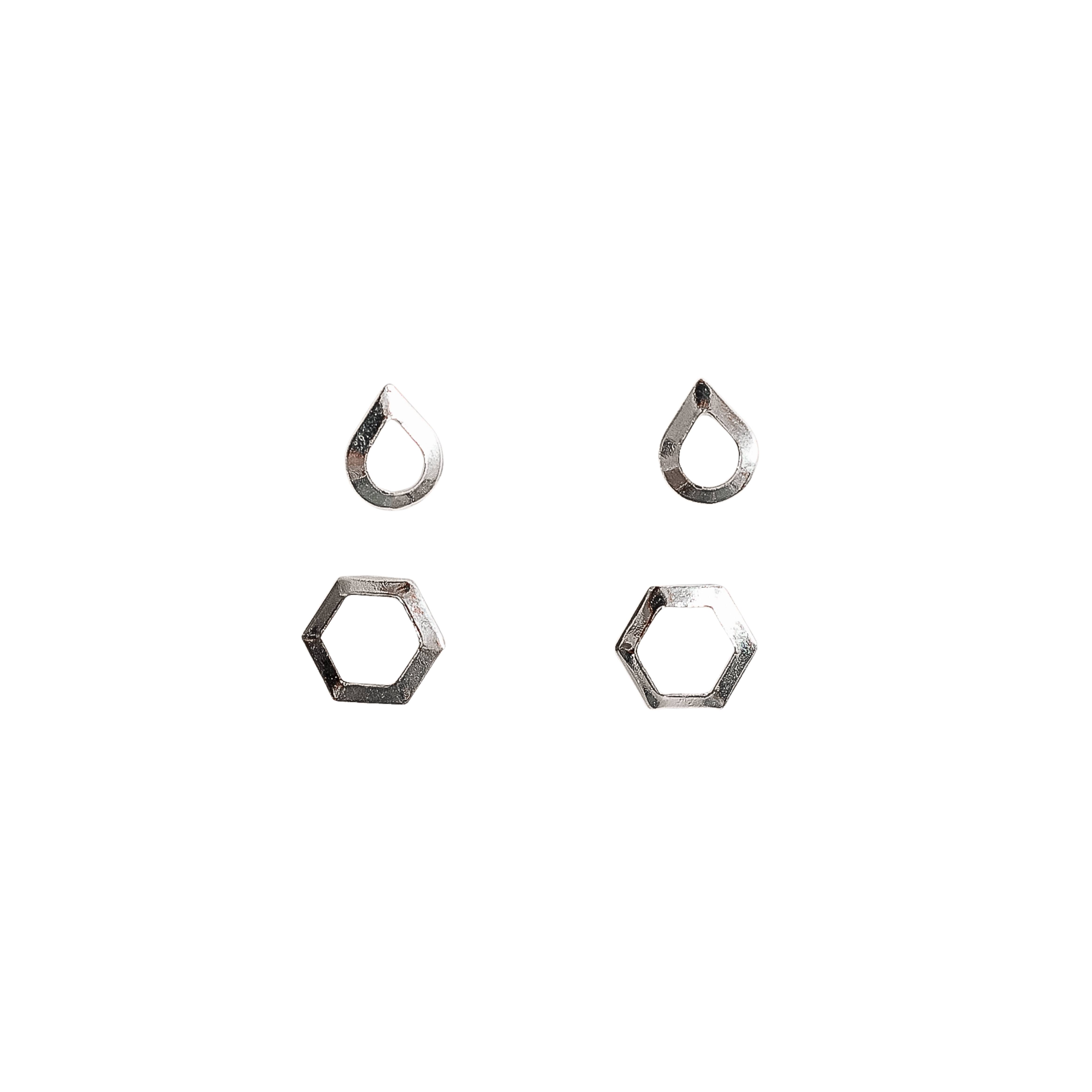 Imagem Dupla gota e hexágono vazados 6mm